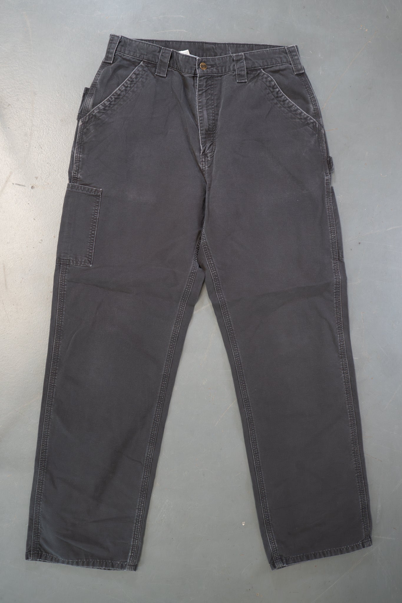 True Vintage Carhartt Carpenter Trousers – Black, w32,L32 Regular (1990s)