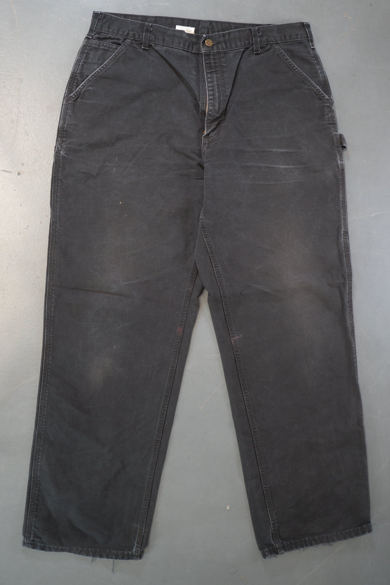 True Vintage Carhartt Carpenter Trousers – Black, w36,L33 Regular (1990s)
