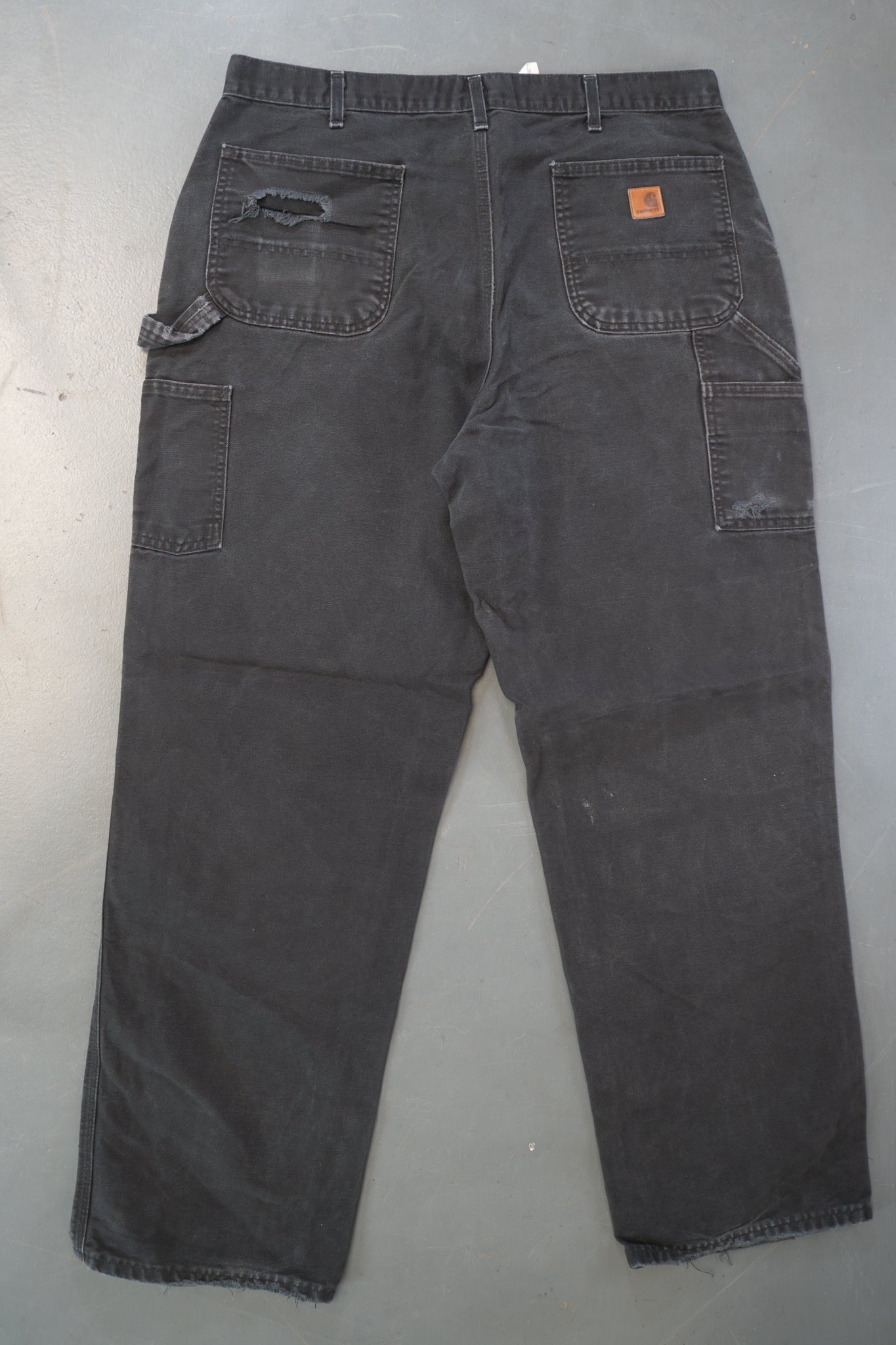 True Vintage Carhartt Carpenter Trousers – Black, w36,L33 Regular (1990s)