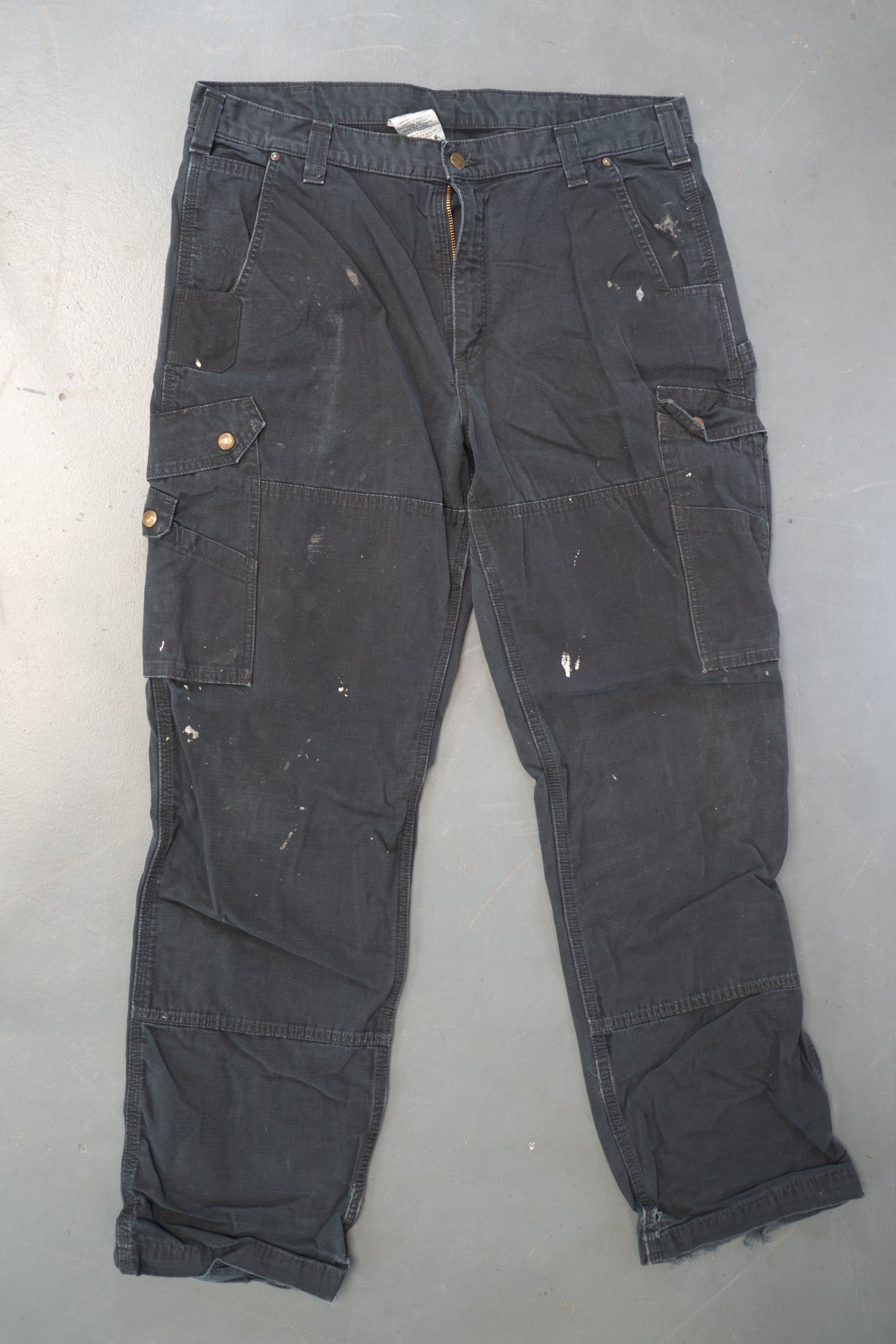 True Vintage Carhartt Carpenter Trousers – Black, w38,L32 Regular (1990s)
