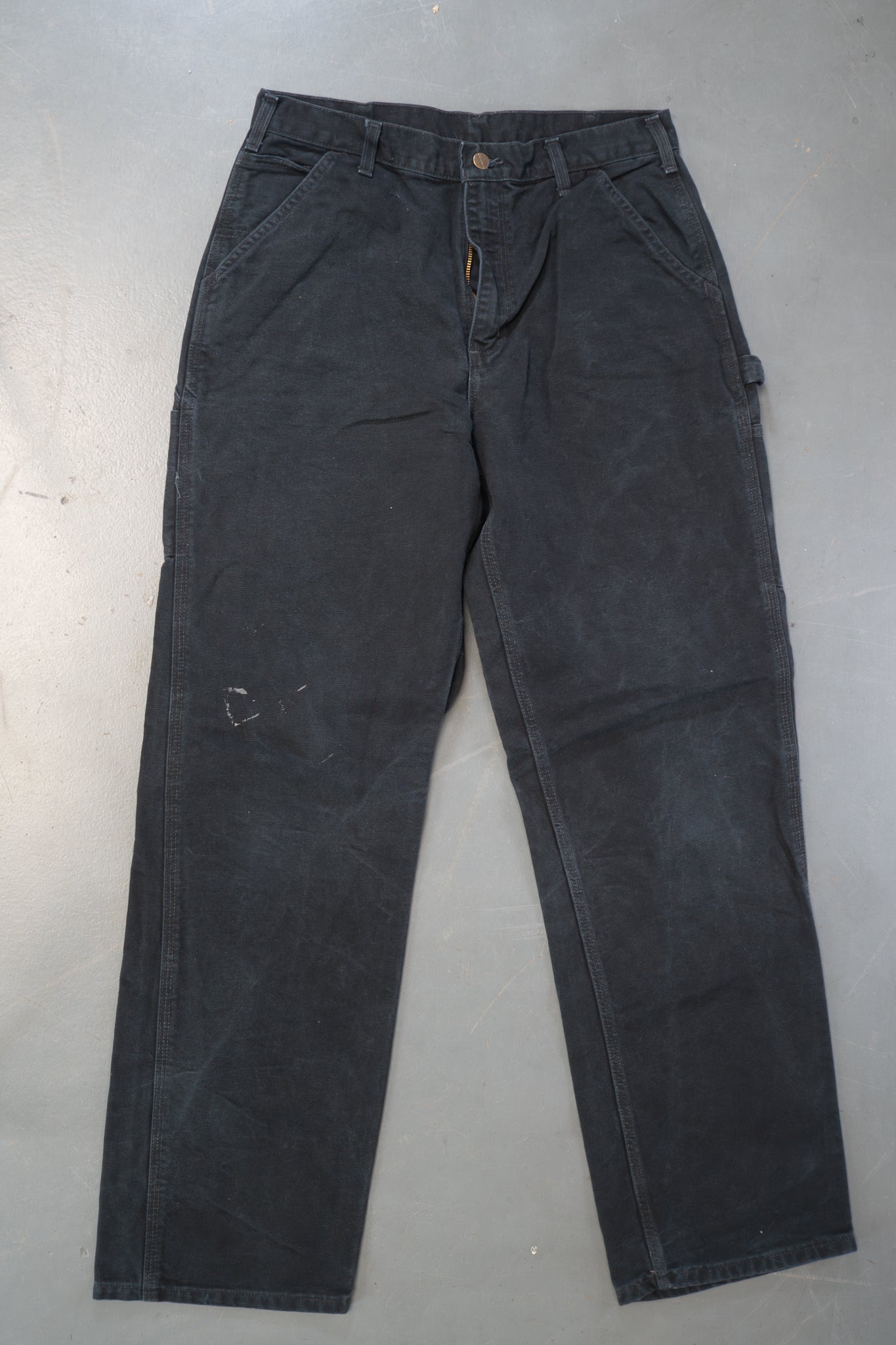 True Vintage Carhartt Carpenter Trousers – Black, w30,L33 Regular (1990s)