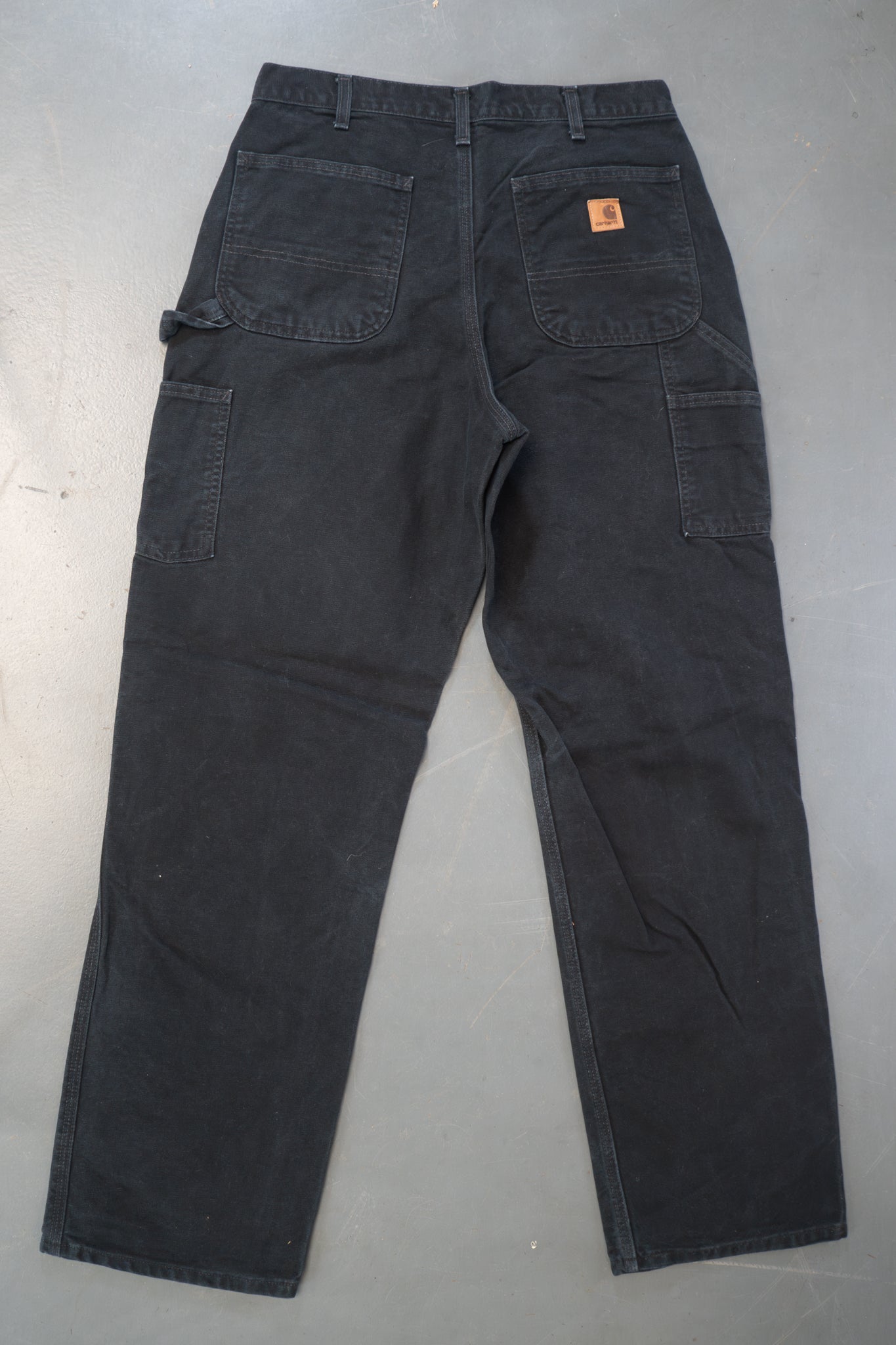 True Vintage Carhartt Carpenter Trousers – Black, w30,L33 Regular (1990s)