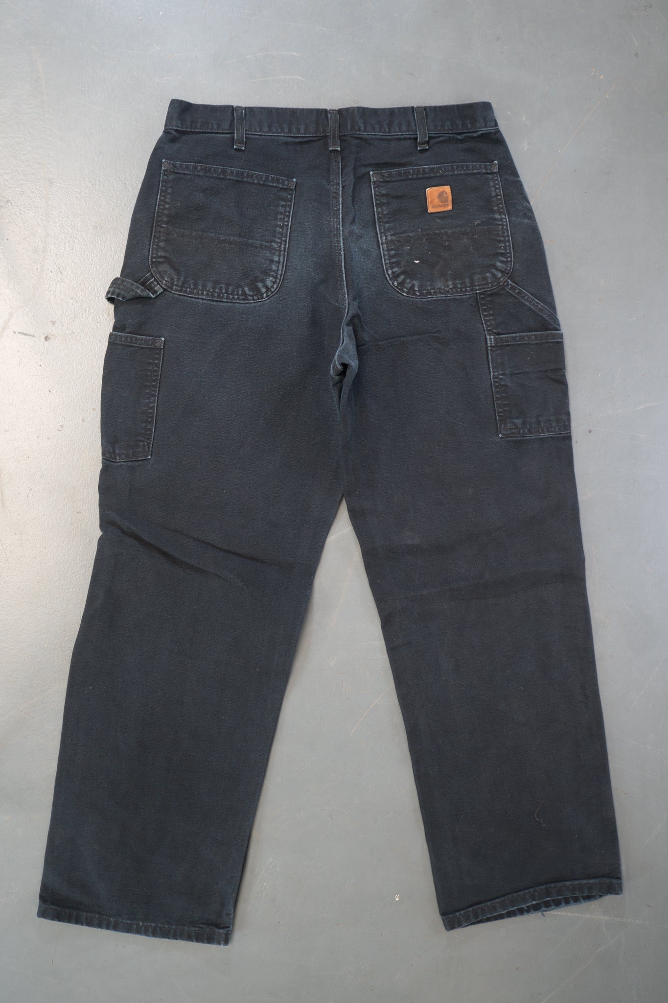 True Vintage Carhartt Carpenter Trousers – Black, w32,L30 Regular (1990s)