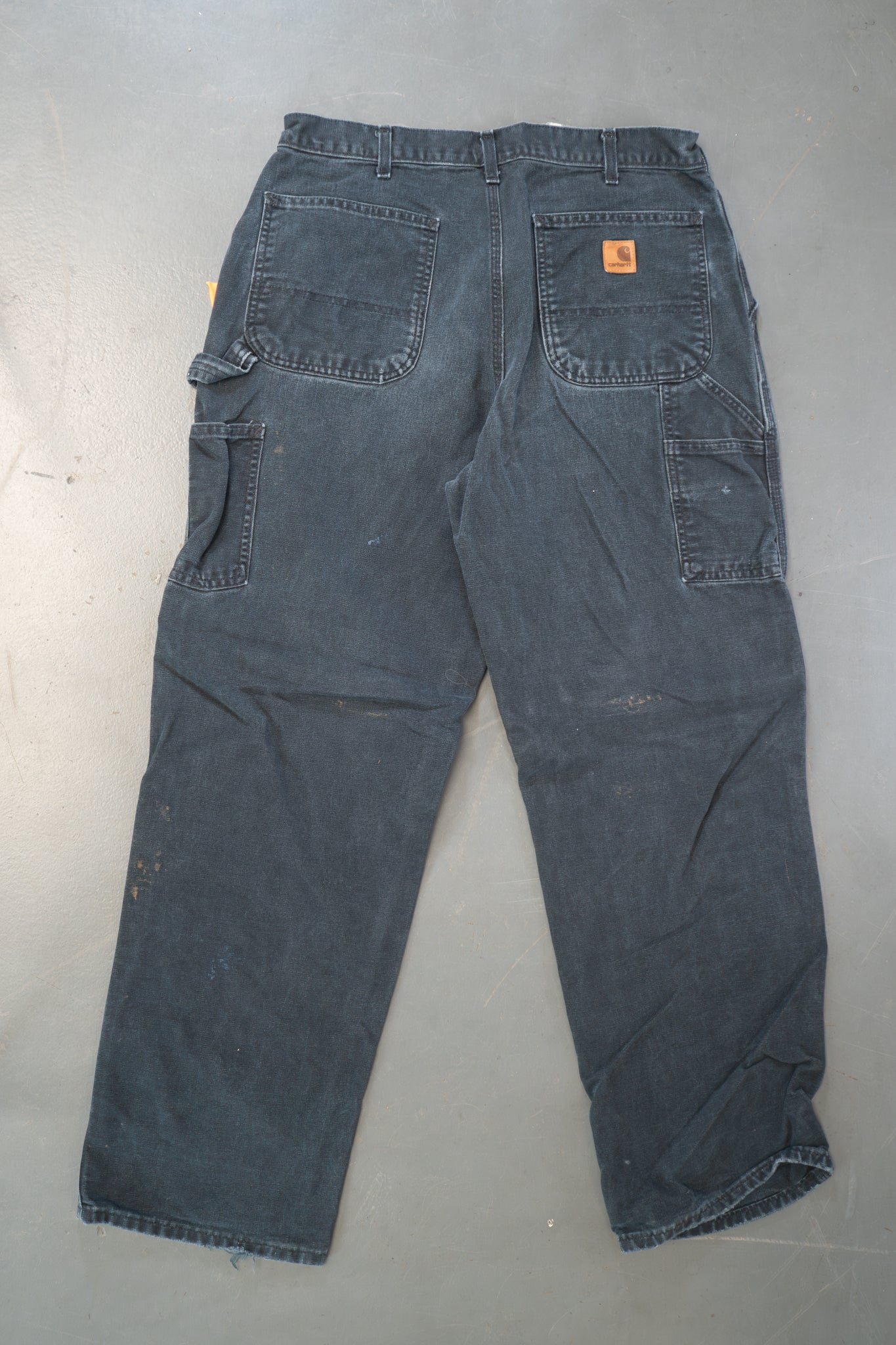 True Vintage Carhartt Carpenter Trousers – Black, w32,L30 Regular (1990s)