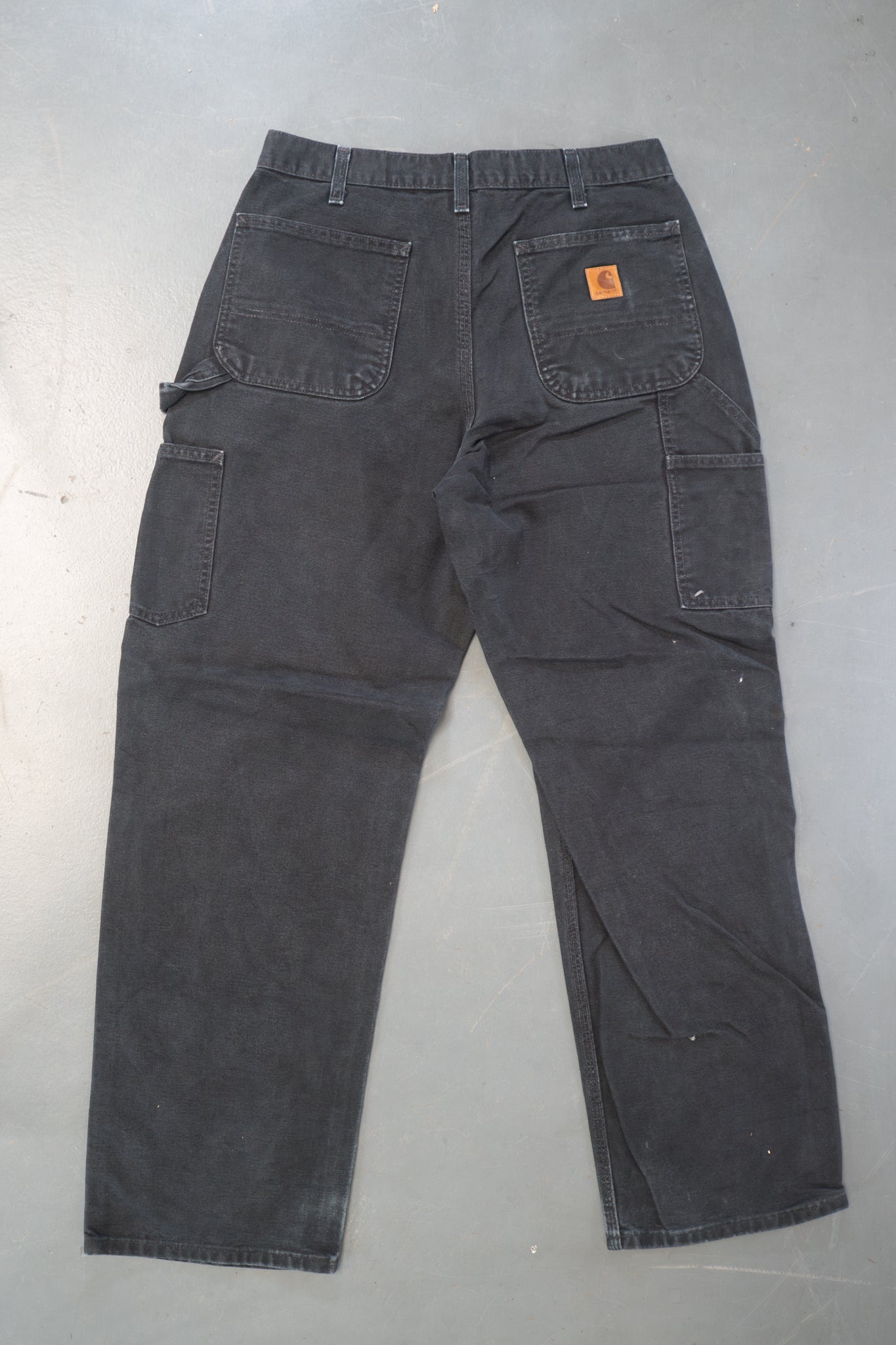 True Vintage Carhartt Carpenter Trousers – Black, w30,L30 Regular (1990s)
