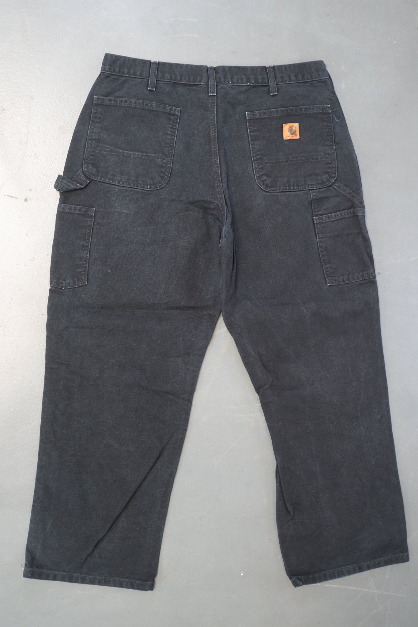 True Vintage Carhartt Carpenter Trousers – Black, w34,L29 Regular (1990s)