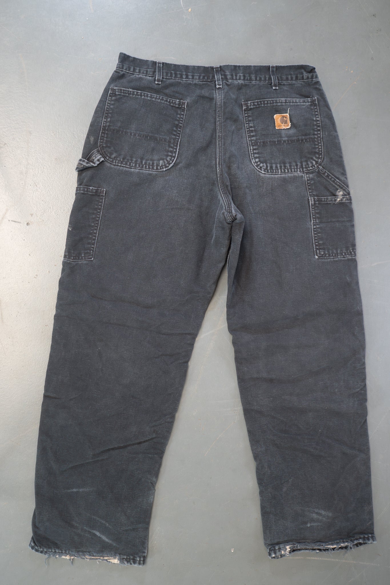 True Vintage Carhartt Carpenter Trousers – Black, w34,L31 Regular (1990s)