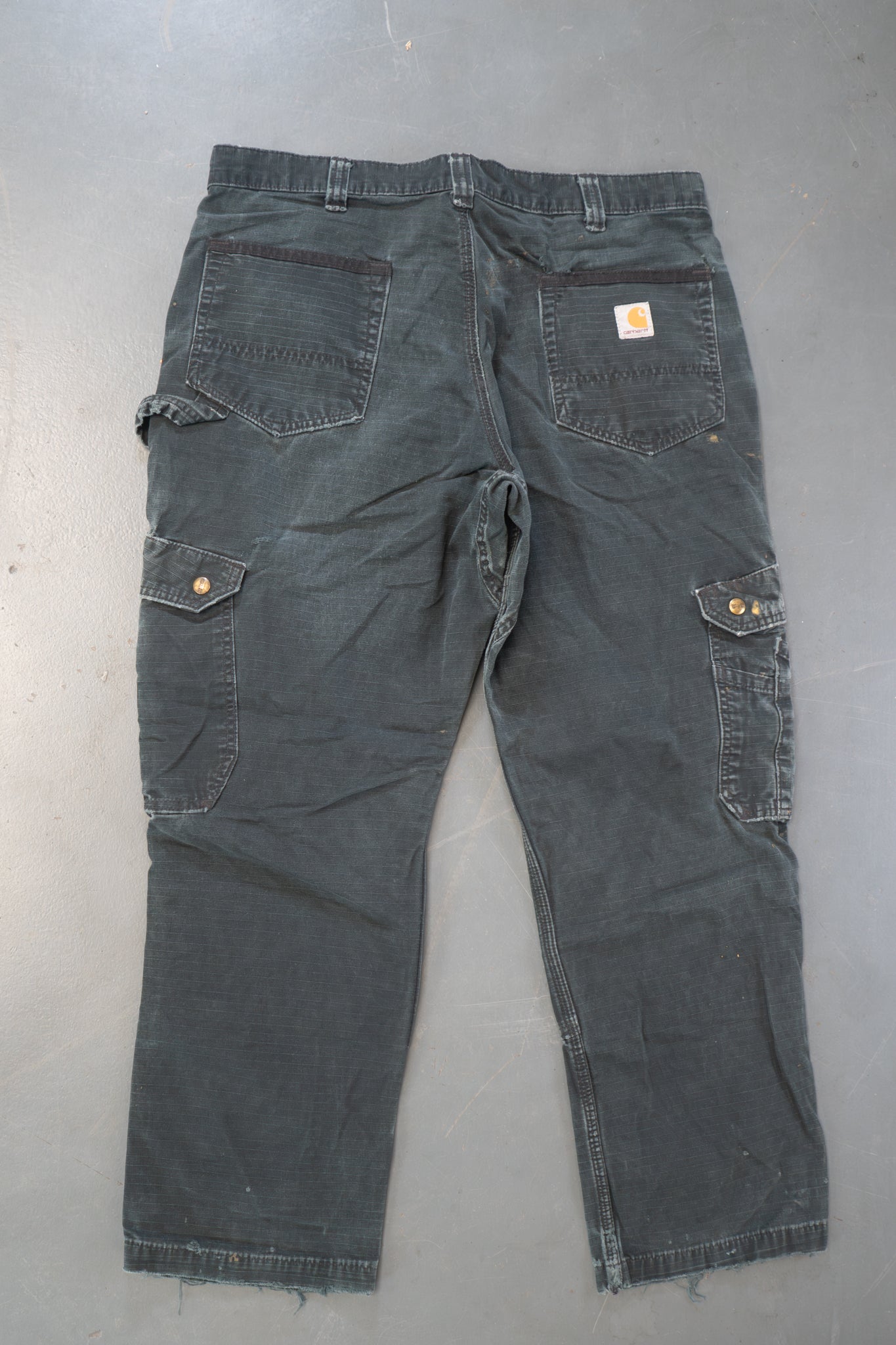 True Vintage Carhartt Carpenter Trousers – Black, w34,L30 Regular (1990s)