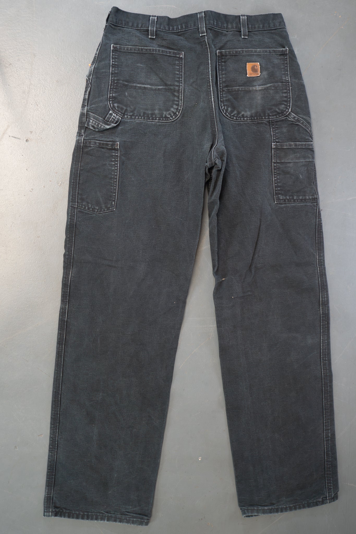 True Vintage Carhartt Carpenter Trousers – Black, w32,L34 Regular (1990s)