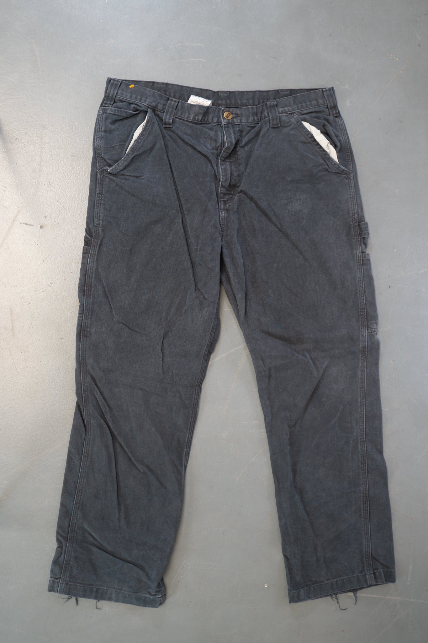 True Vintage Carhartt Carpenter Trousers – Black, w34,L28 Regular (1990s)