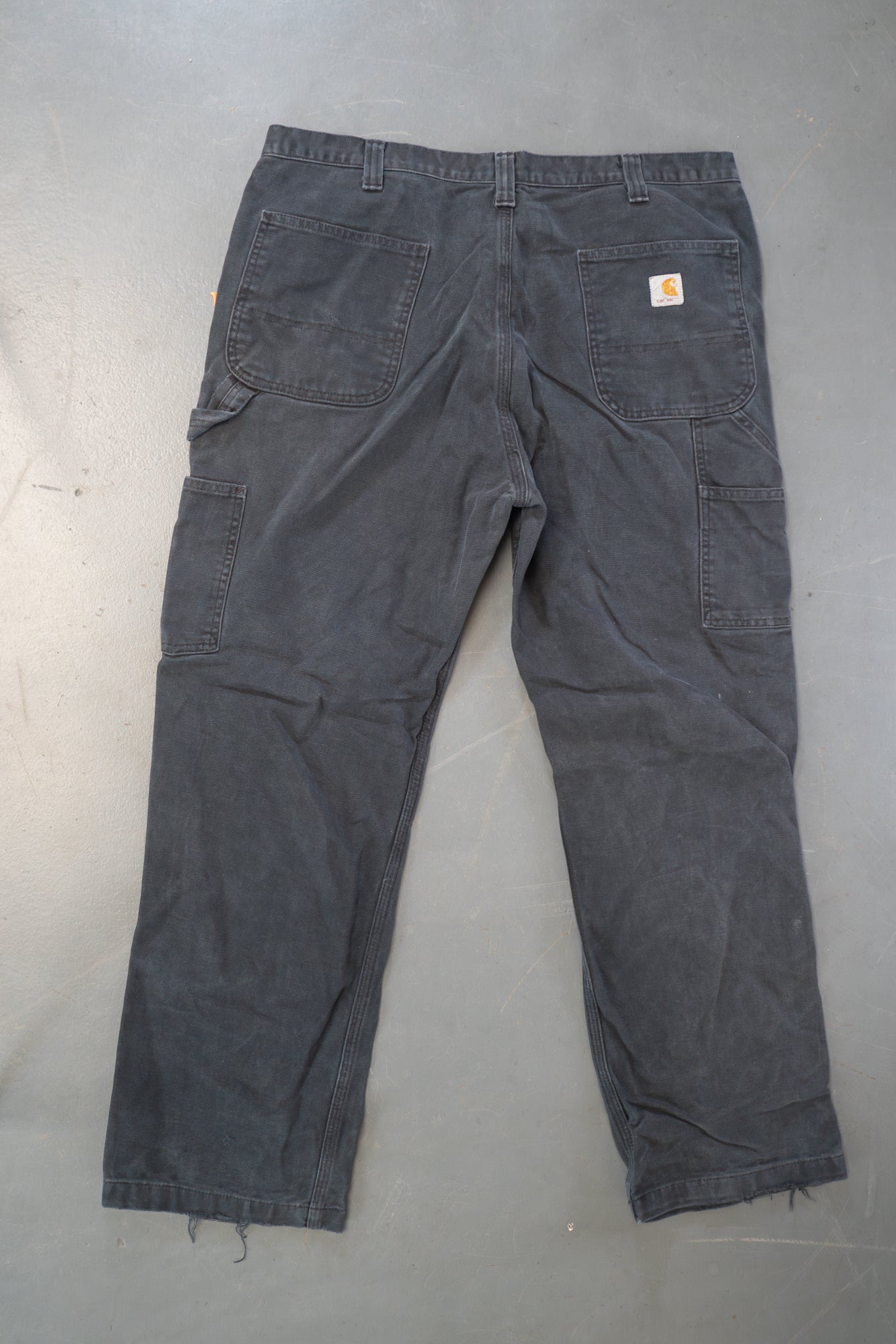 True Vintage Carhartt Carpenter Trousers – Black, w34,L28 Regular (1990s)