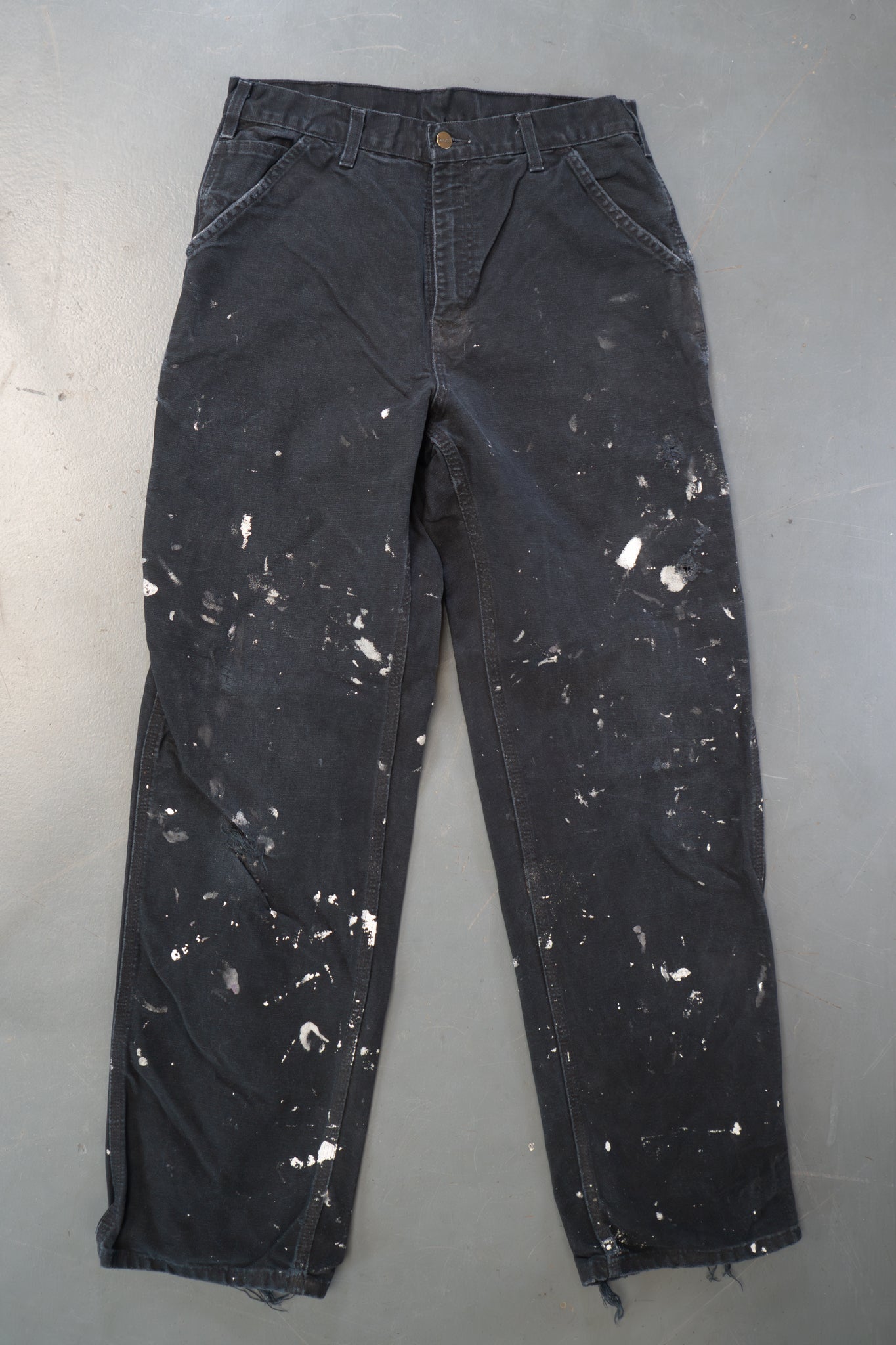 True Vintage Carhartt Carpenter Trousers – Black, w30,L33 Regular (1990s)