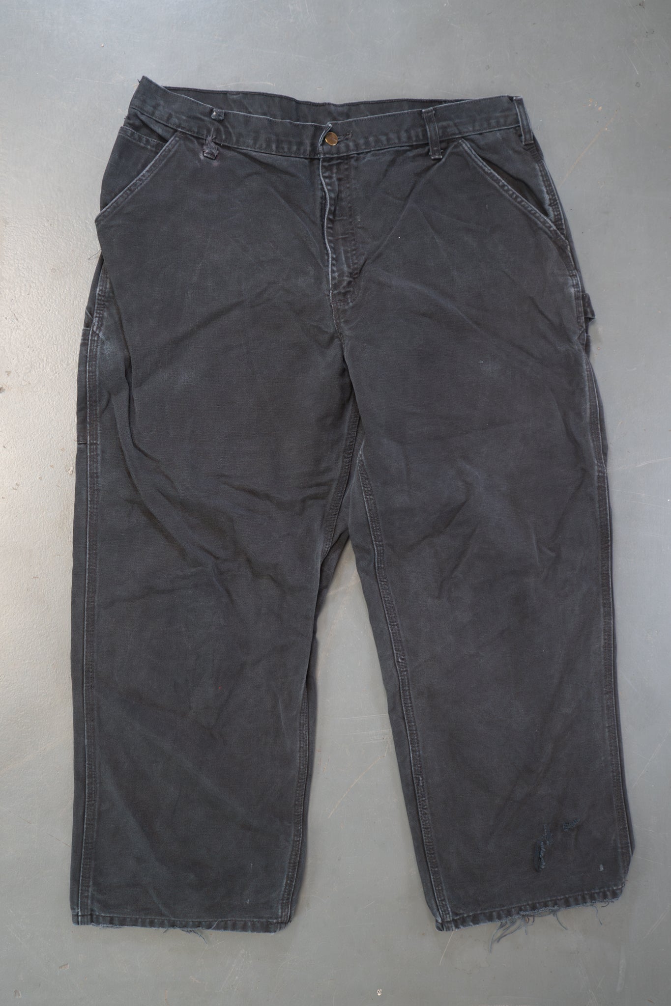 True Vintage Carhartt Carpenter Trousers – Black, w36,L27 Regular (1990s)