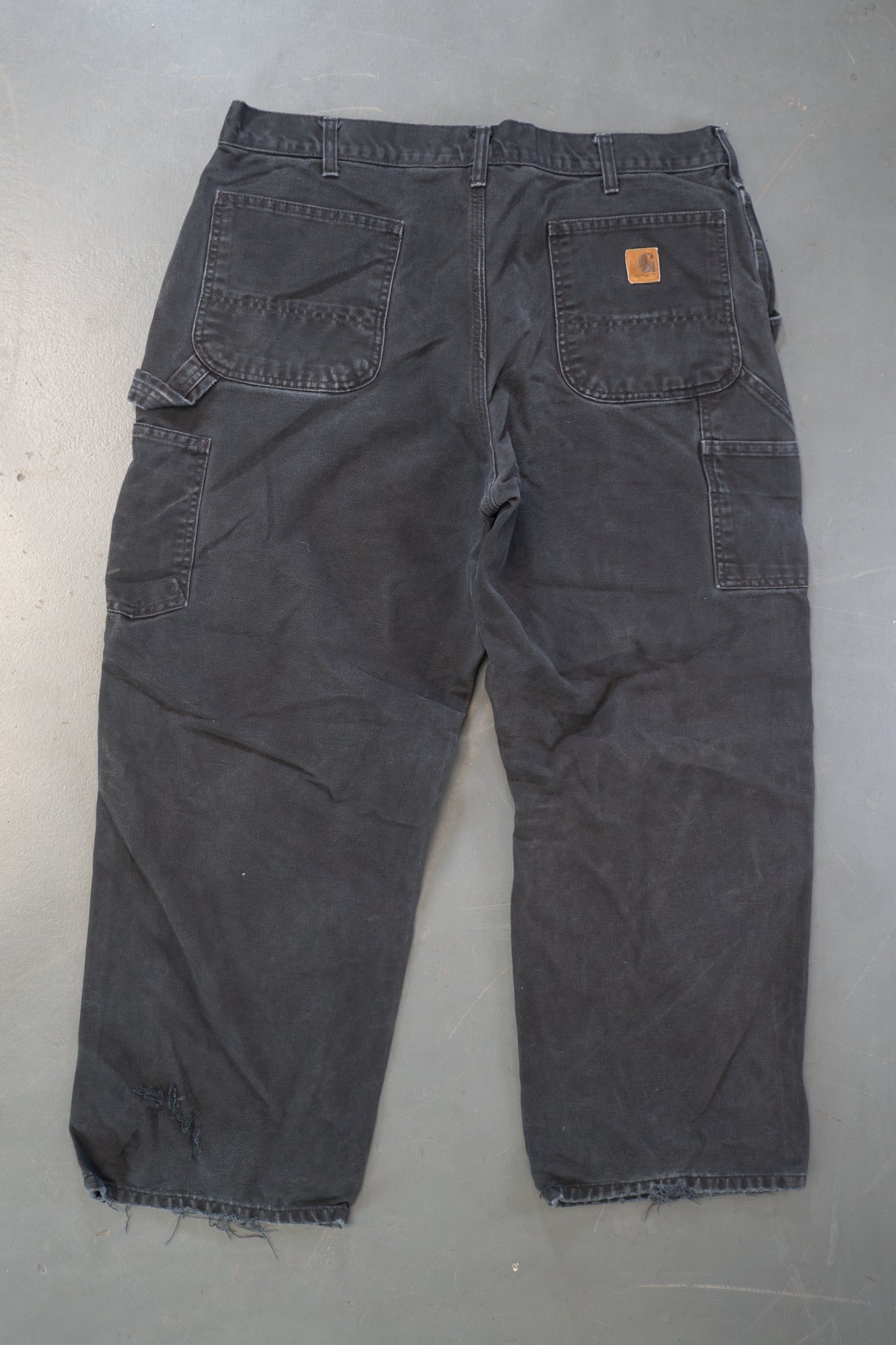 True Vintage Carhartt Carpenter Trousers – Black, w36,L27 Regular (1990s)