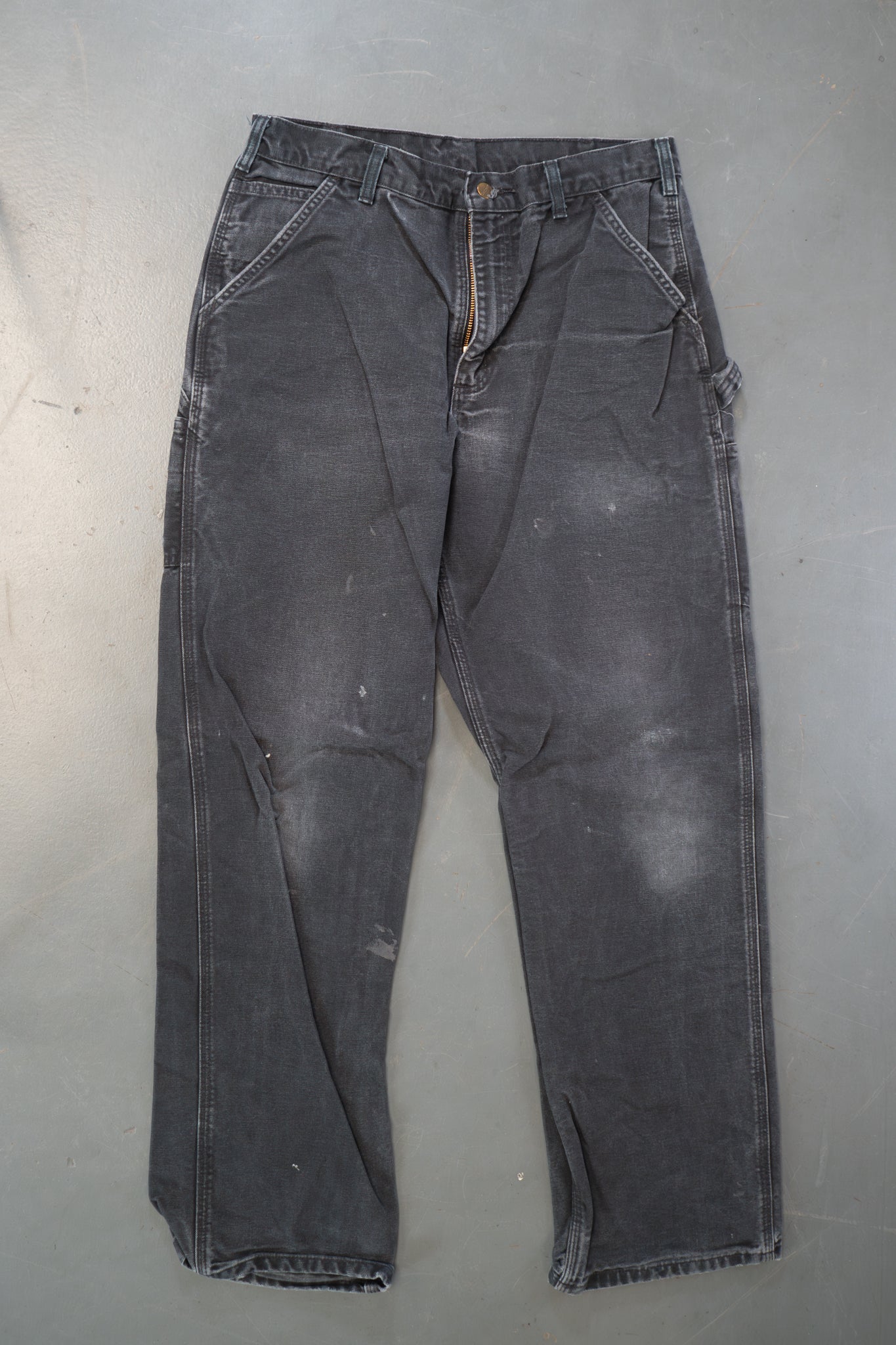 True Vintage Carhartt Carpenter Trousers – Black, w32,L32 Regular (1990s)