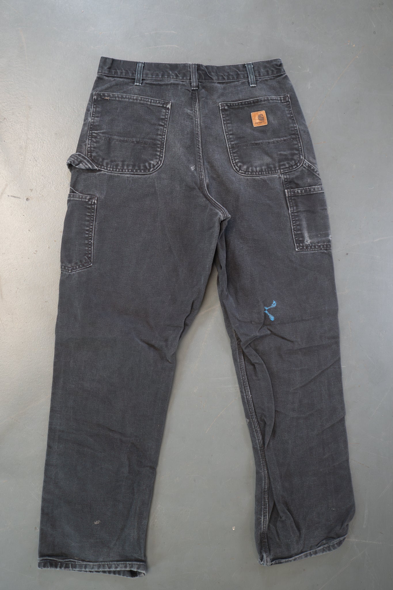 True Vintage Carhartt Carpenter Trousers – Black, w32,L32 Regular (1990s)
