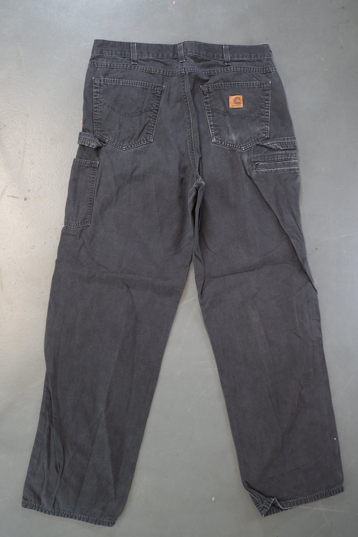 True Vintage Carhartt Carpenter Trousers – Black, w34,L33 Regular (1990s)