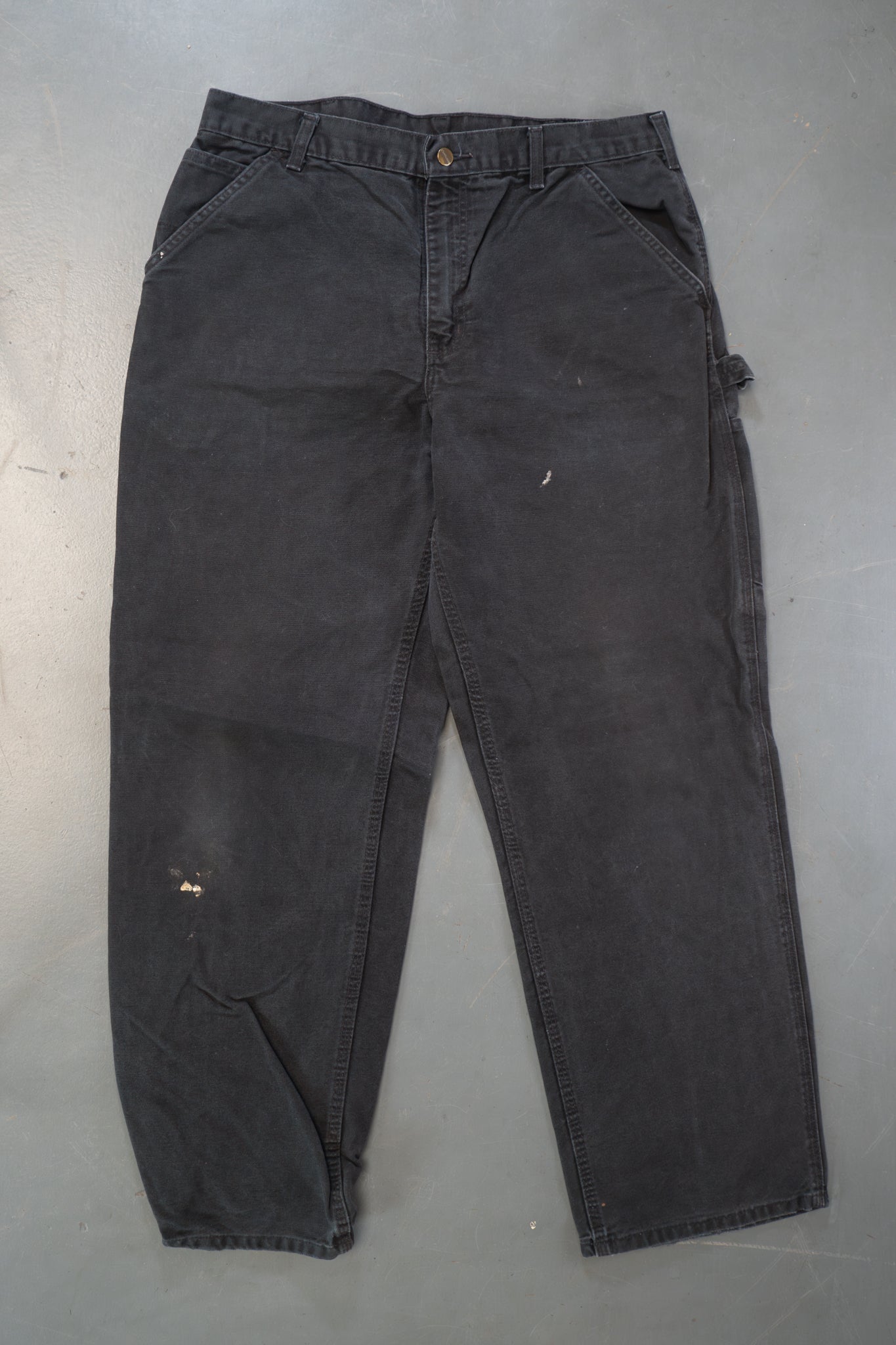 True Vintage Carhartt Carpenter Trousers – Black, w34,L31 Regular (1990s)