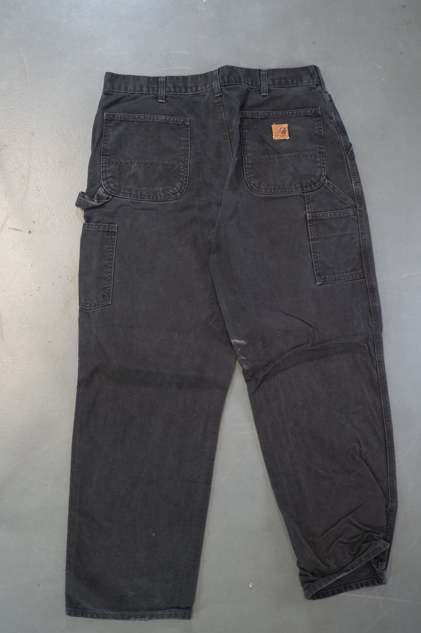 True Vintage Carhartt Carpenter Trousers – Black, w34,L31 Regular (1990s)
