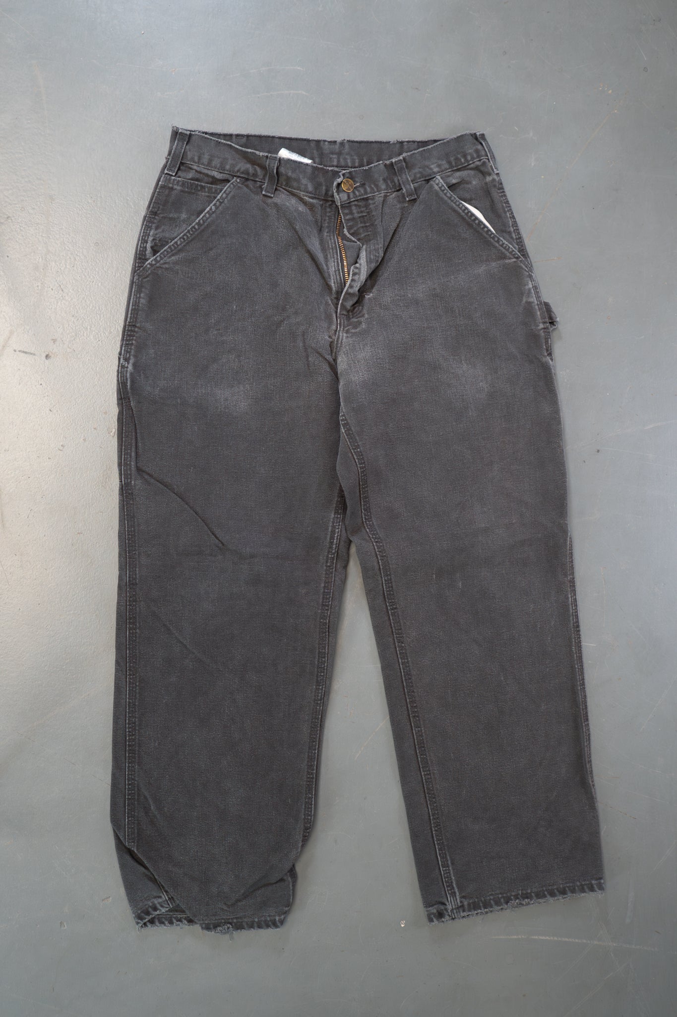 True Vintage Carhartt Carpenter Trousers – Black, w30,L28 Regular (1990s)
