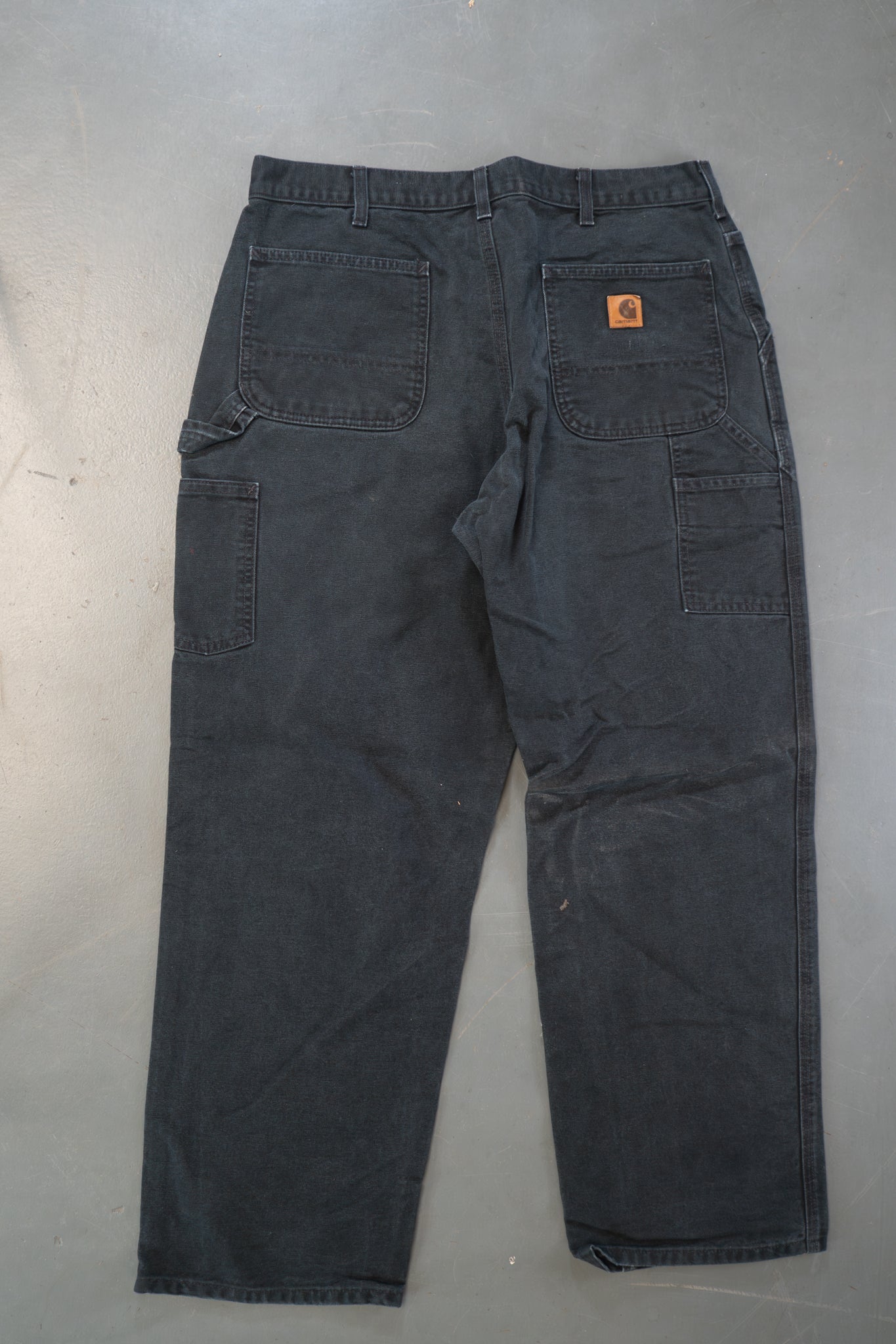 True Vintage Carhartt Carpenter Trousers – Black, w34,L30 Regular (1990s)