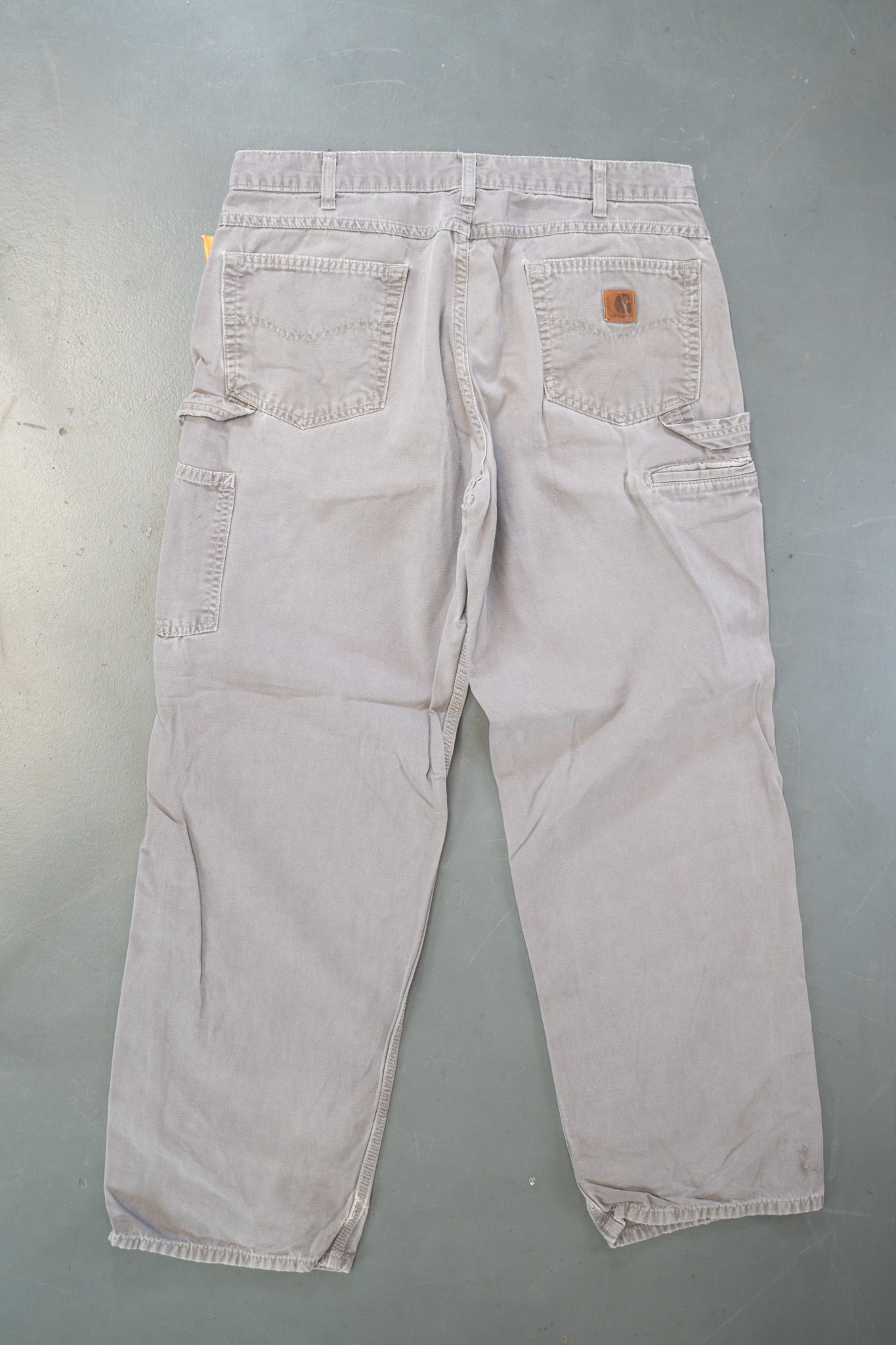 True Vintage Carhartt Carpenter Trousers – Grey, w34,L30 Regular (1990s)