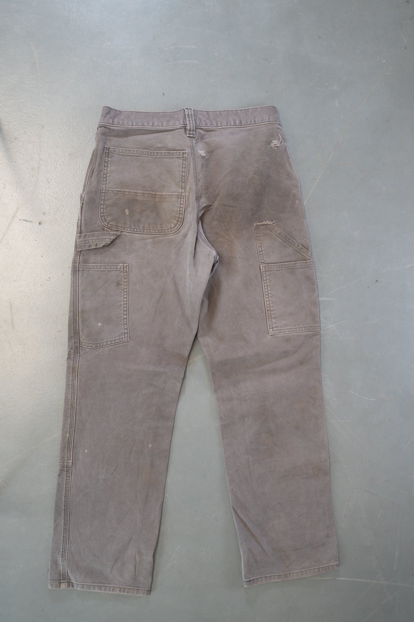 True Vintage Carhartt Carpenter Trousers - Double knee  – Grey, w29,L28 Regular (1990s)