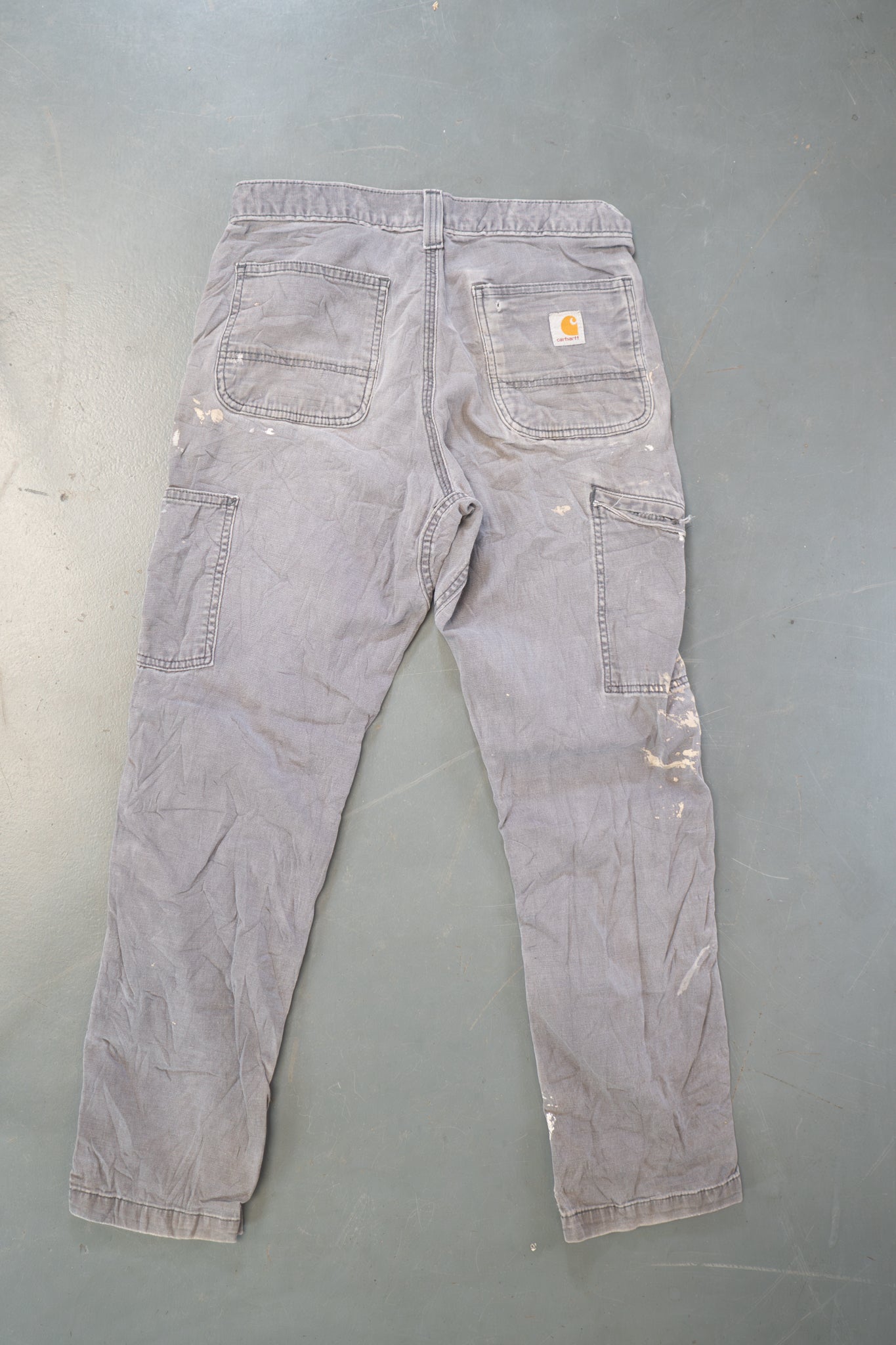 True Vintage Carhartt Carpenter Trousers - Double knee – Grey, w30,L28 Regular (1990s)