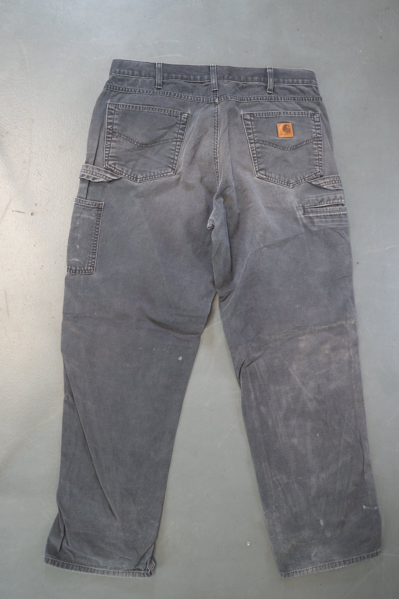 True Vintage Carhartt Carpenter Trousers – Grey, w34,L32 Regular (1990s)