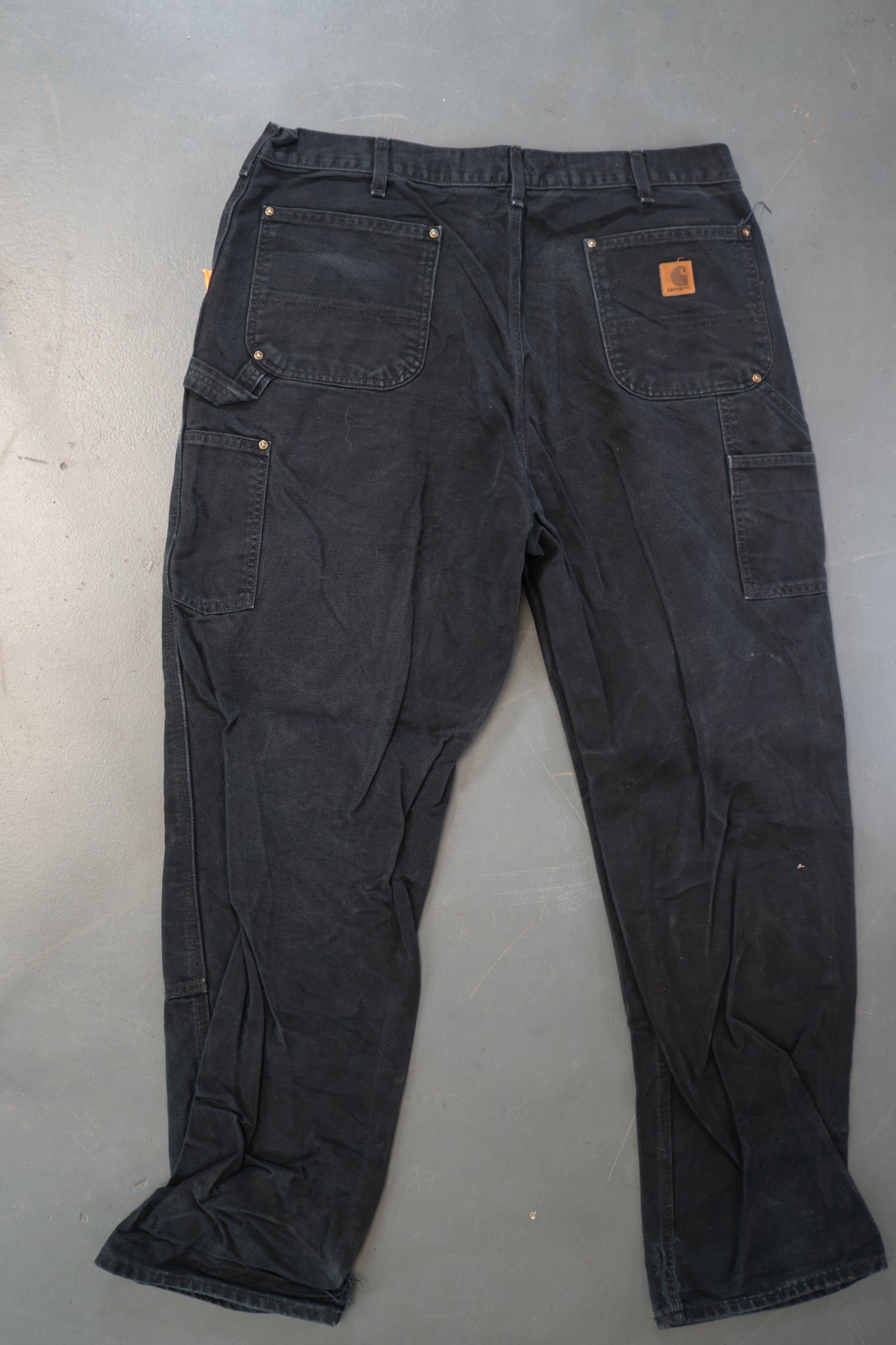 True Vintage Carhartt Carpenter Trousers - Double knee  – Black, w37,L32 Regular (1990s)