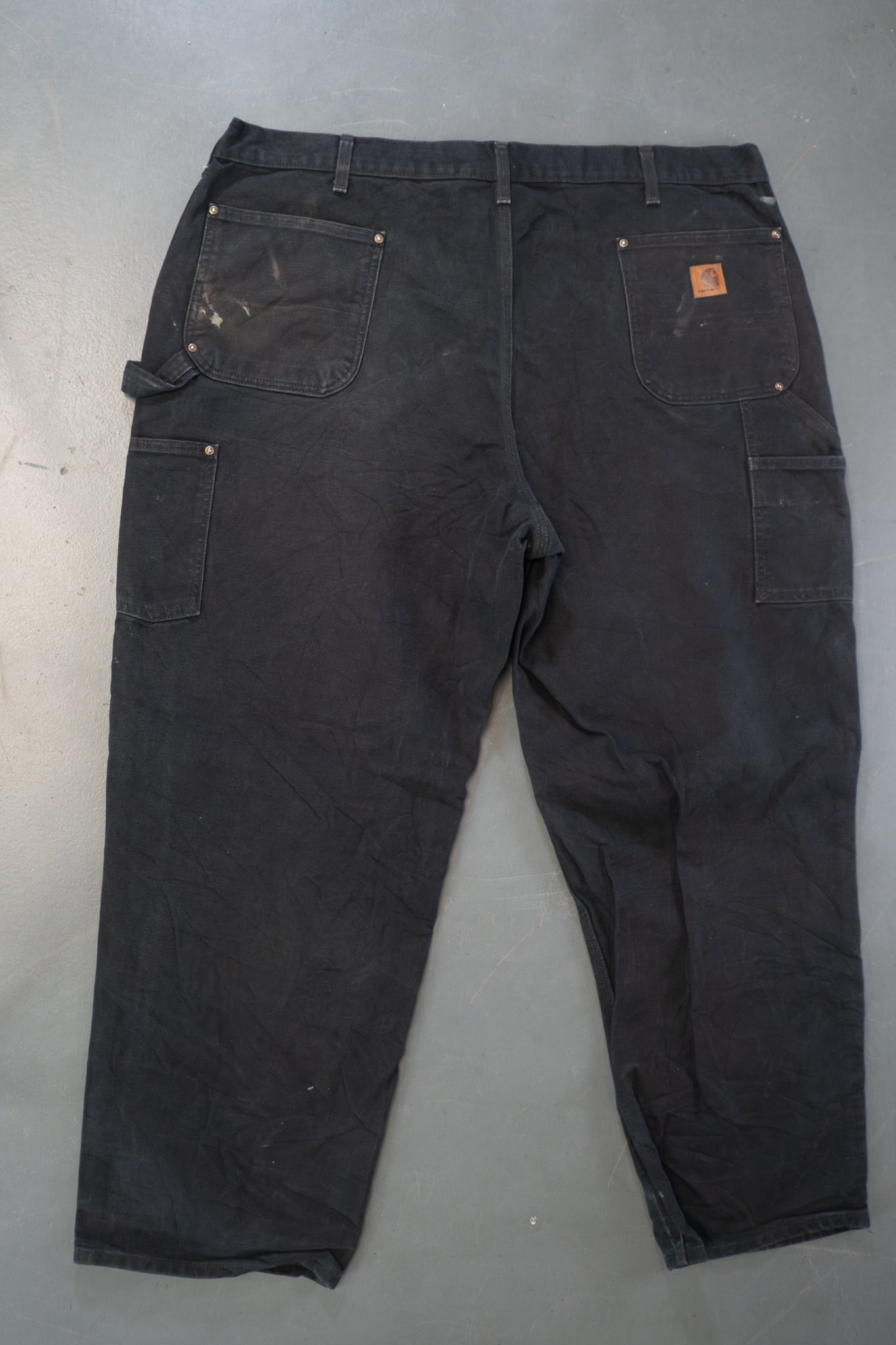 True Vintage Carhartt Carpenter Trousers - Double knee  – Black, w42,L40 Regular (1990s)