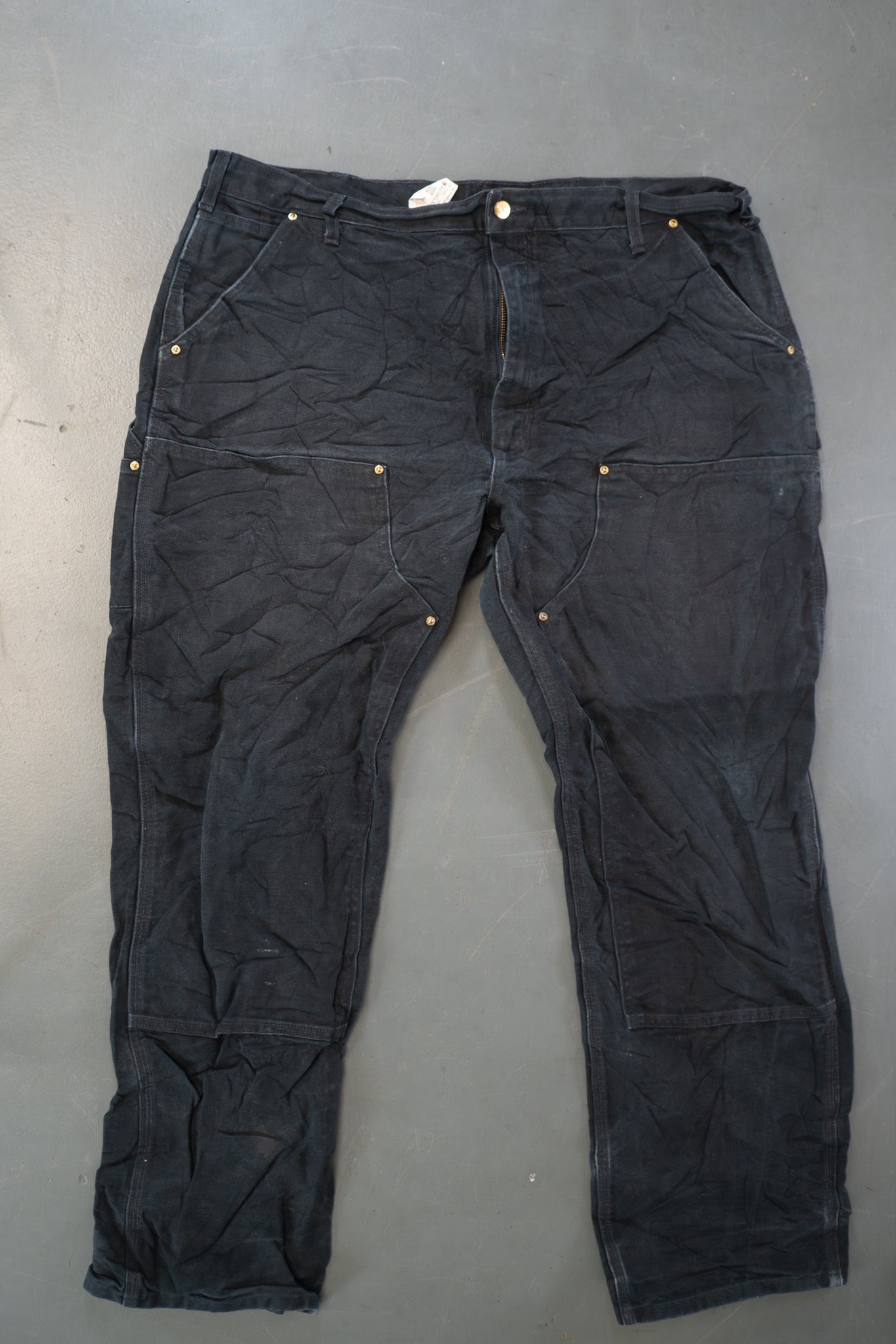 True Vintage Carhartt Carpenter Trousers – Black, w32,L29 Regular (1990s)
