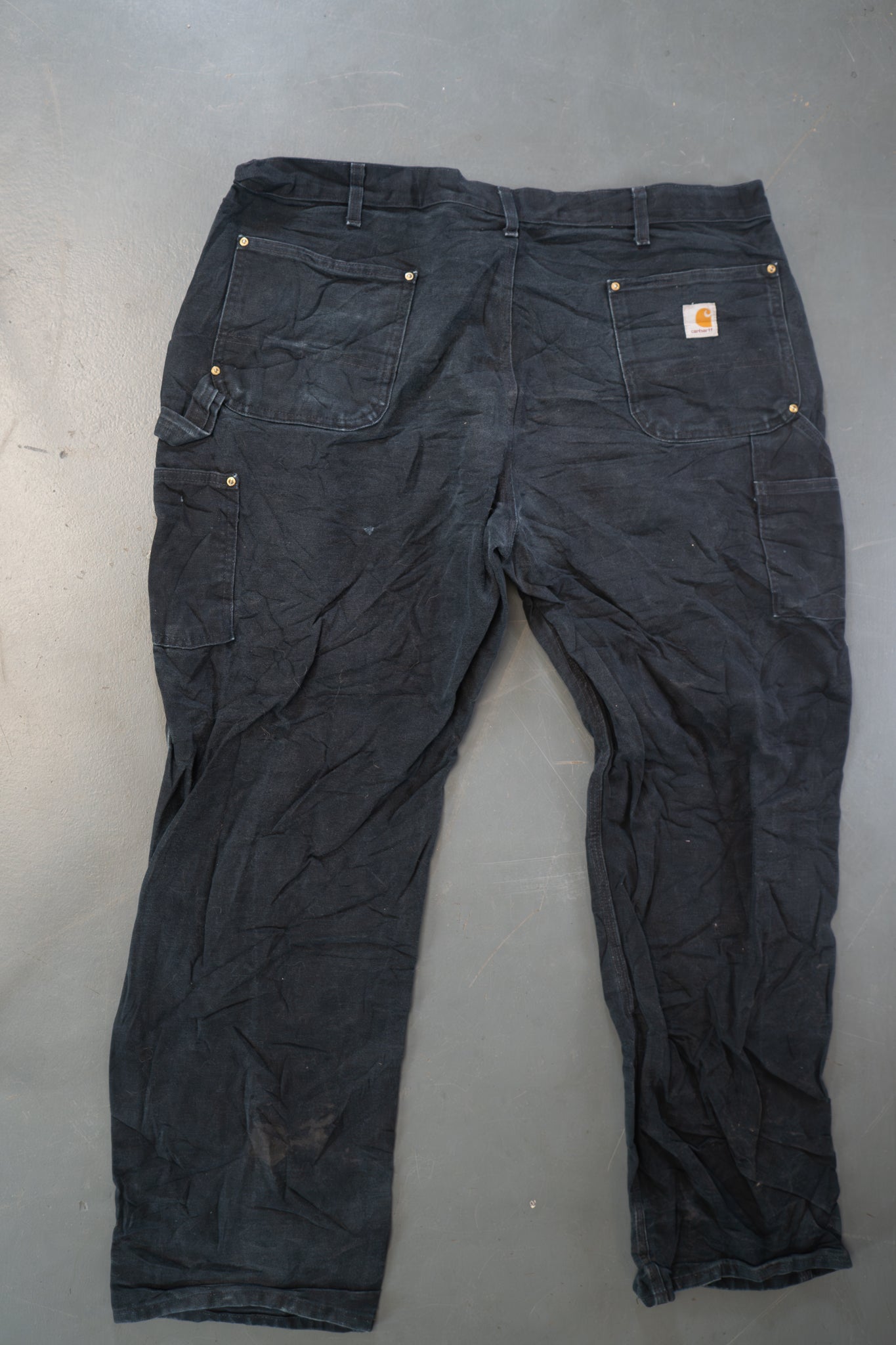 True Vintage Carhartt Carpenter Trousers - Double knee – Black, w42,L31 Regular (1990s)