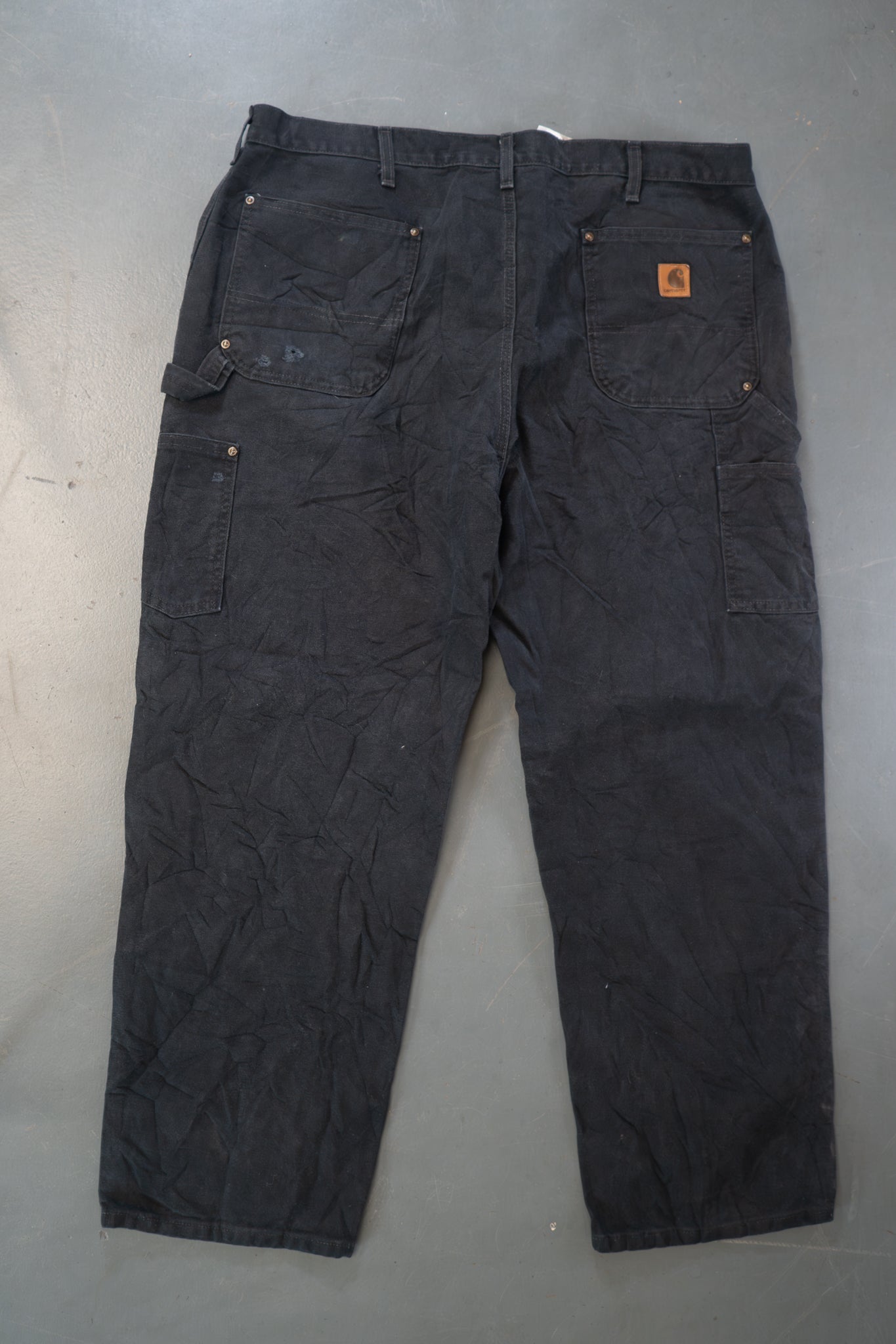 True Vintage Carhartt Carpenter Trousers - Double knee – Black, w40,L30 Regular (1990s)