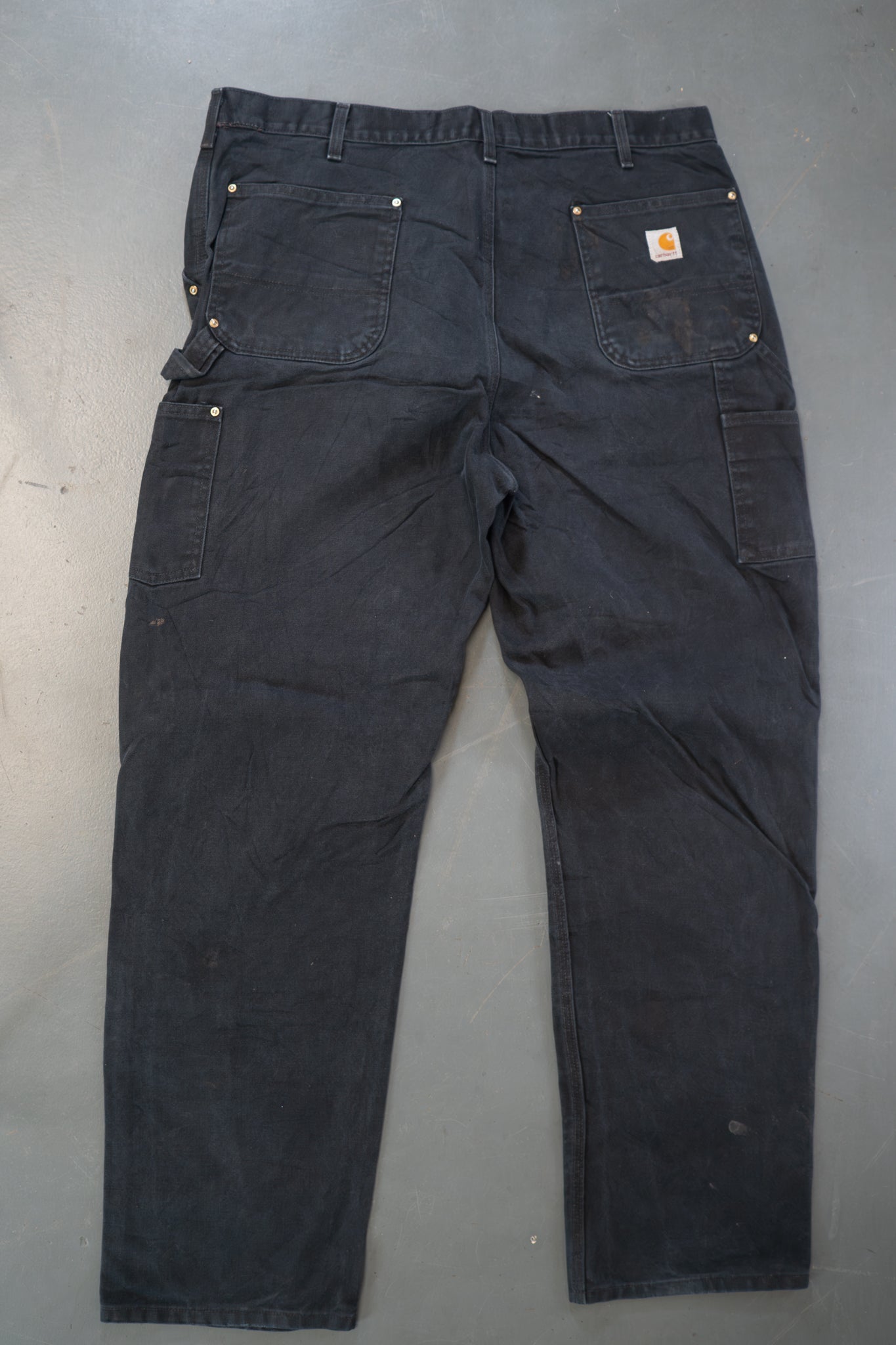 True Vintage Carhartt Carpenter Trousers - Double knee  – Black, w39,L33 Regular (1990s)