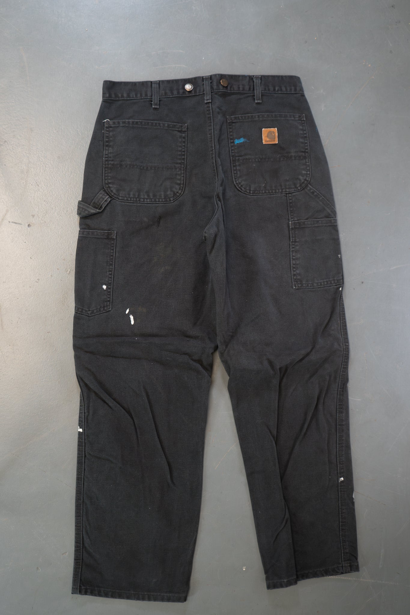 True Vintage Carhartt Carpenter Trousers – Black, w32,L31 Regular (1990s)