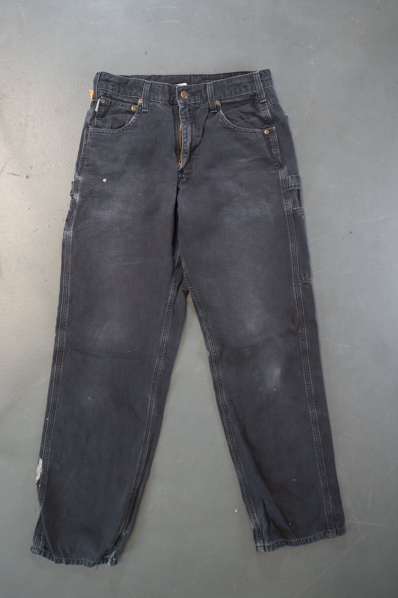 True Vintage Carhartt Carpenter Trousers – Black, w30,L32 Regular (1990s)