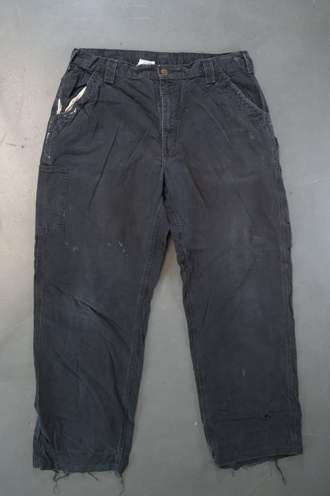 True Vintage Carhartt Carpenter Trousers – Black, w36,L31 Regular (1990s)