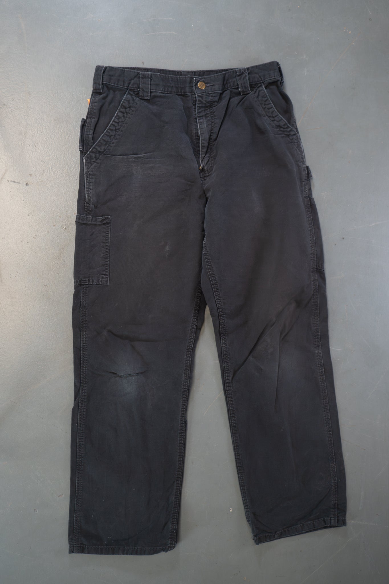 True Vintage Carhartt Carpenter Trousers – Black, w32,L30 Regular (1990s)