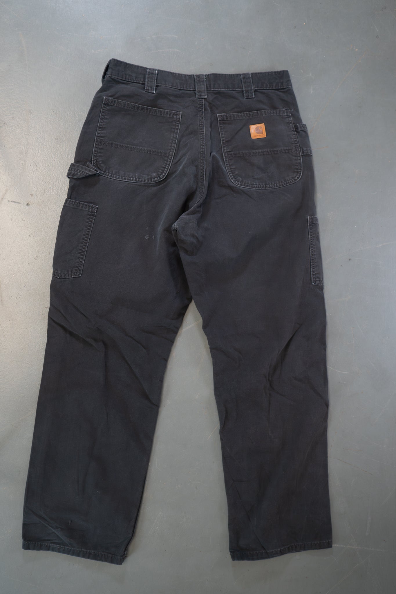 True Vintage Carhartt Carpenter Trousers – Black, w32,L30 Regular (1990s)