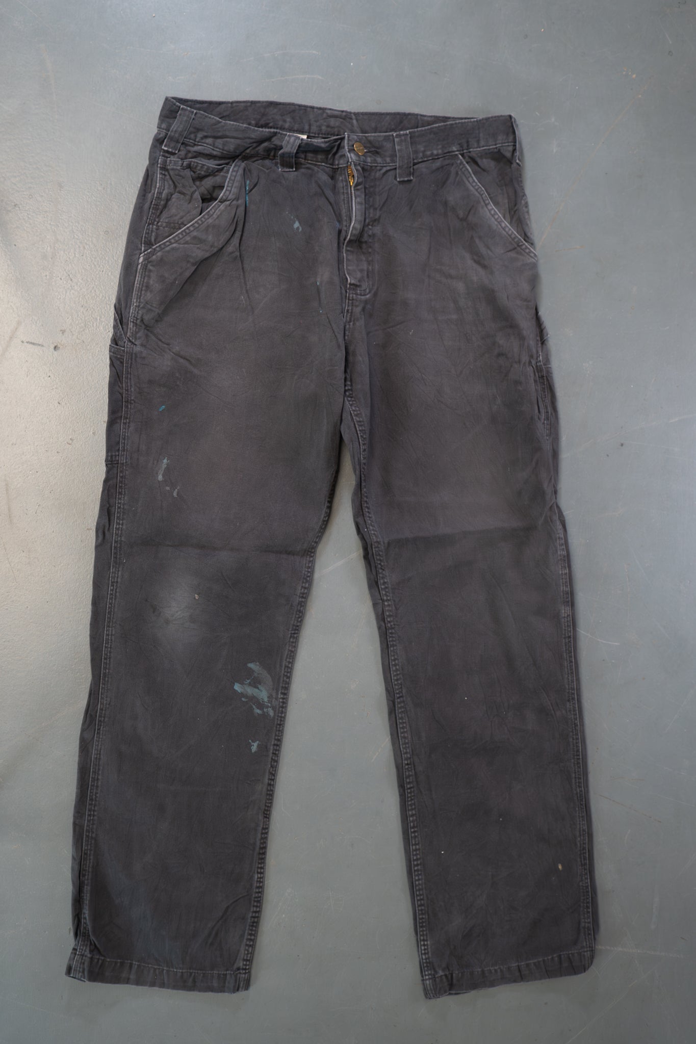 True Vintage Carhartt Carpenter Trousers – Black, w34,L31 Regular (1990s)