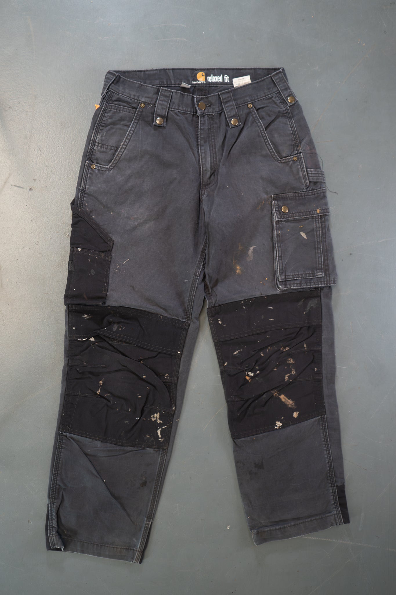 True Vintage Carhartt Carpenter Trousers - Double knee – Black, w30,L30 Regular (1990s)