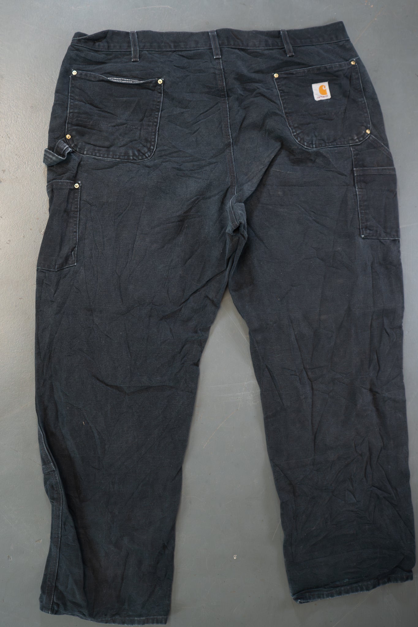 True Vintage Carhartt Carpenter Trousers - Double knee  – Black, w42,L31 Regular (1990s)
