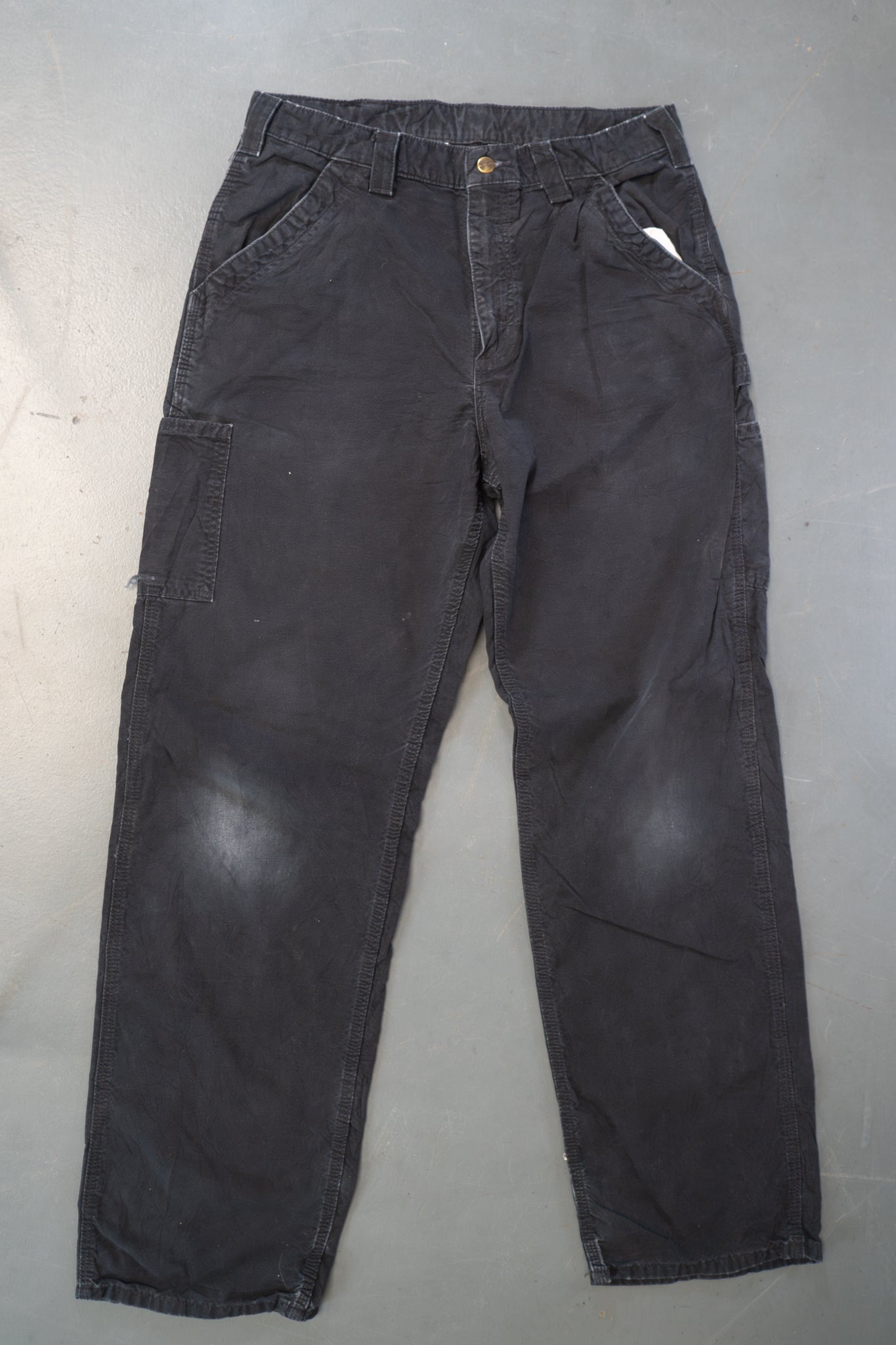 True Vintage Carhartt Carpenter Trousers – Black, w33,L33 Regular (1990s)