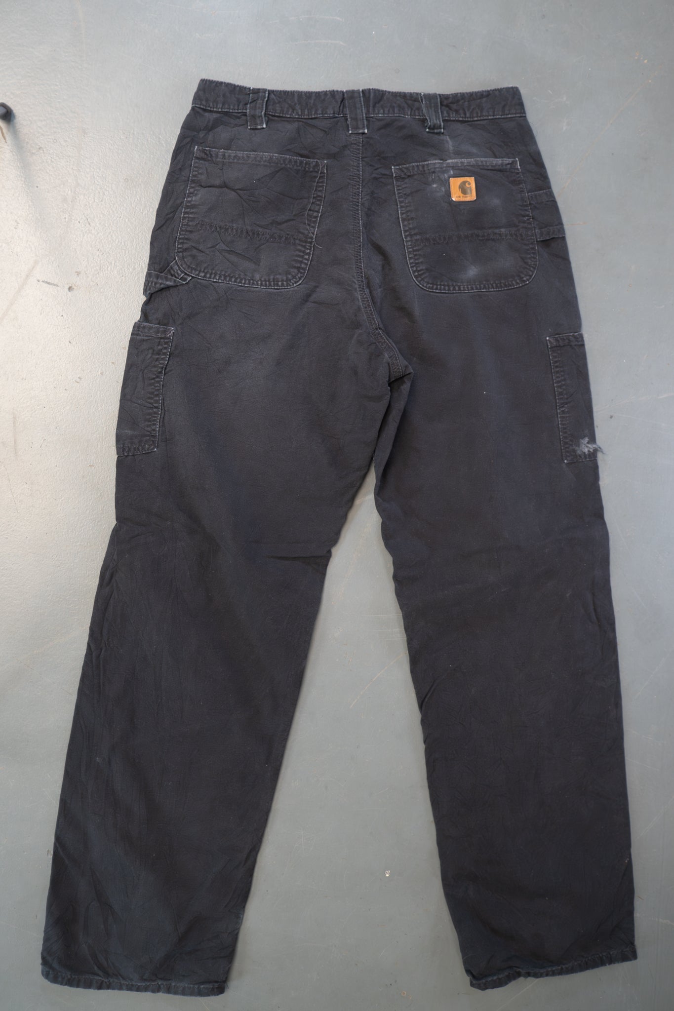 True Vintage Carhartt Carpenter Trousers – Black, w33,L33 Regular (1990s)