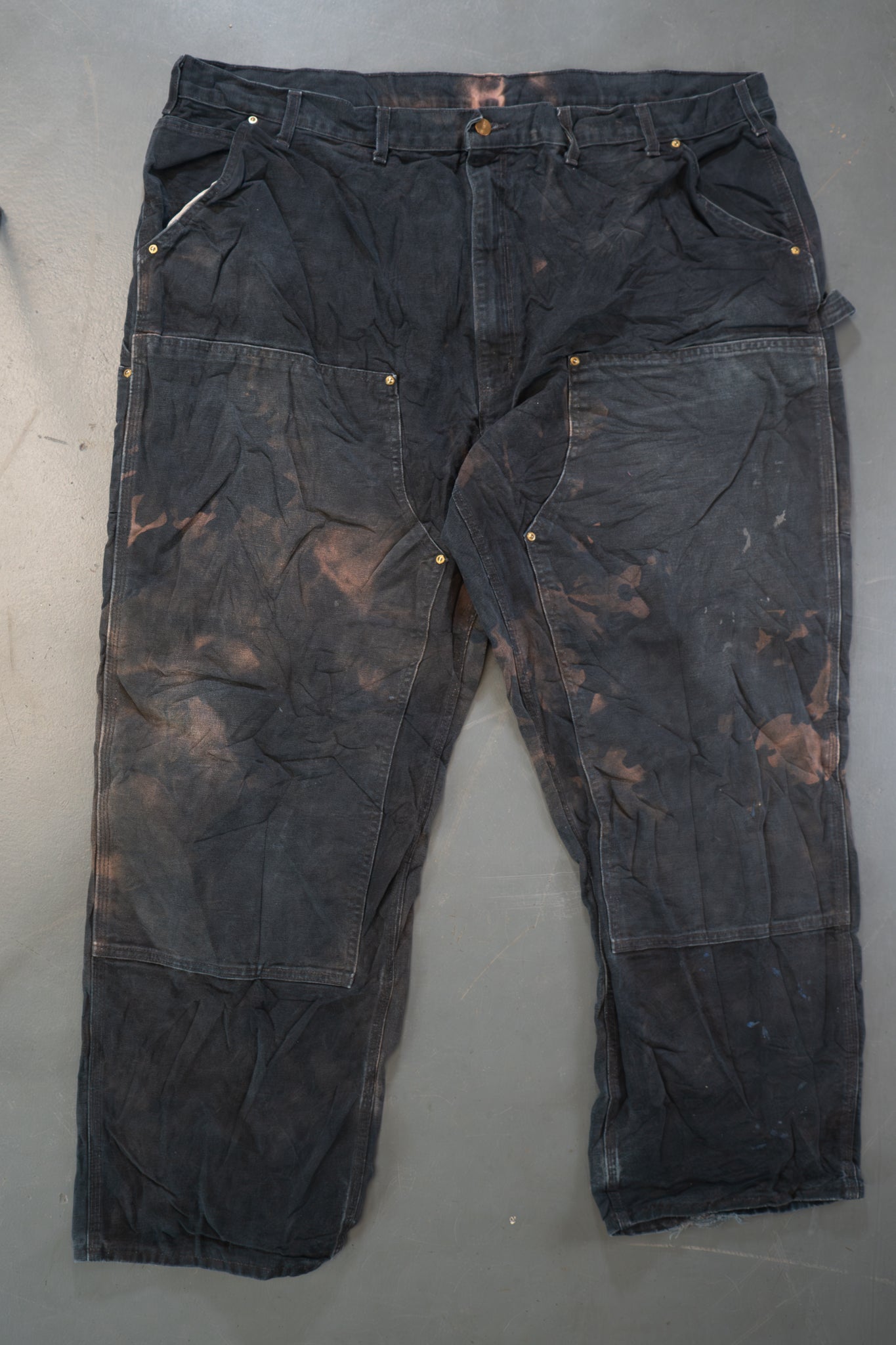 True Vintage Carhartt Carpenter Trousers - Double knee  – Black, w46,L30 Regular (1990s)