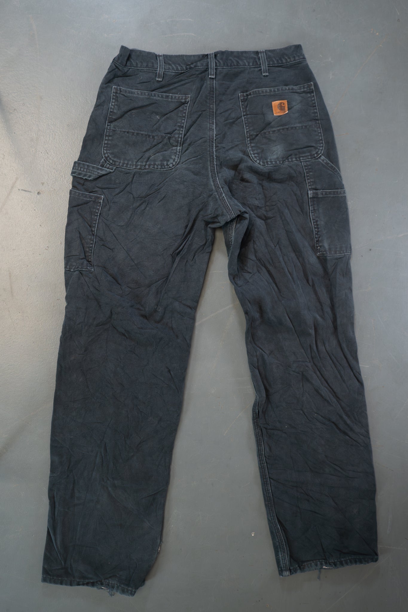 True Vintage Carhartt Carpenter Trousers – Black, w32,L32 Regular (1990s)