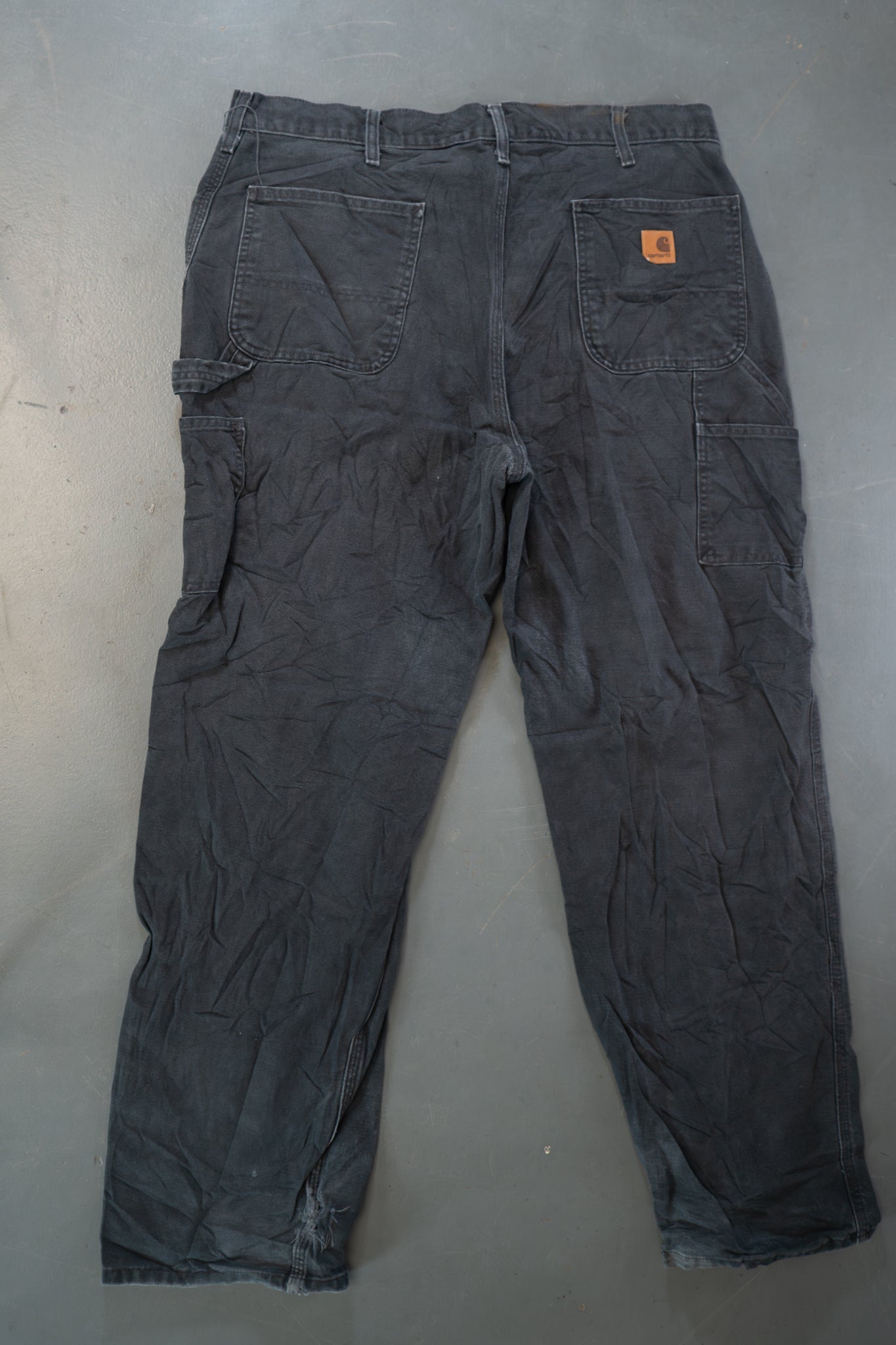True Vintage Carhartt Carpenter Trousers – Black, w37,L31 Regular (1990s)