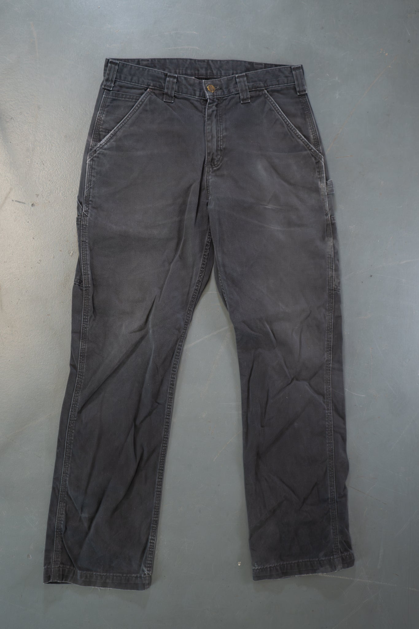 True Vintage Carhartt Carpenter Trousers – Black, w32,L31 Regular (1990s)