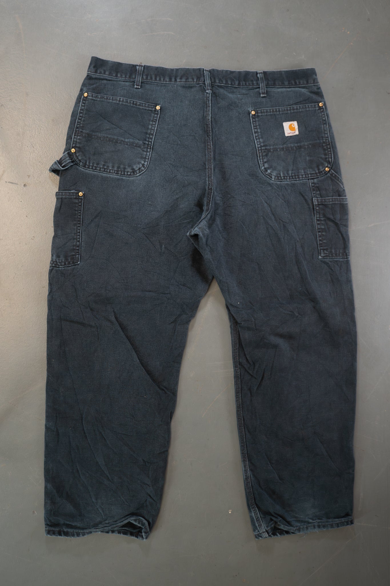 True Vintage Carhartt Carpenter Trousers - Double knee  – Black, w40,L28 Regular (1990s)